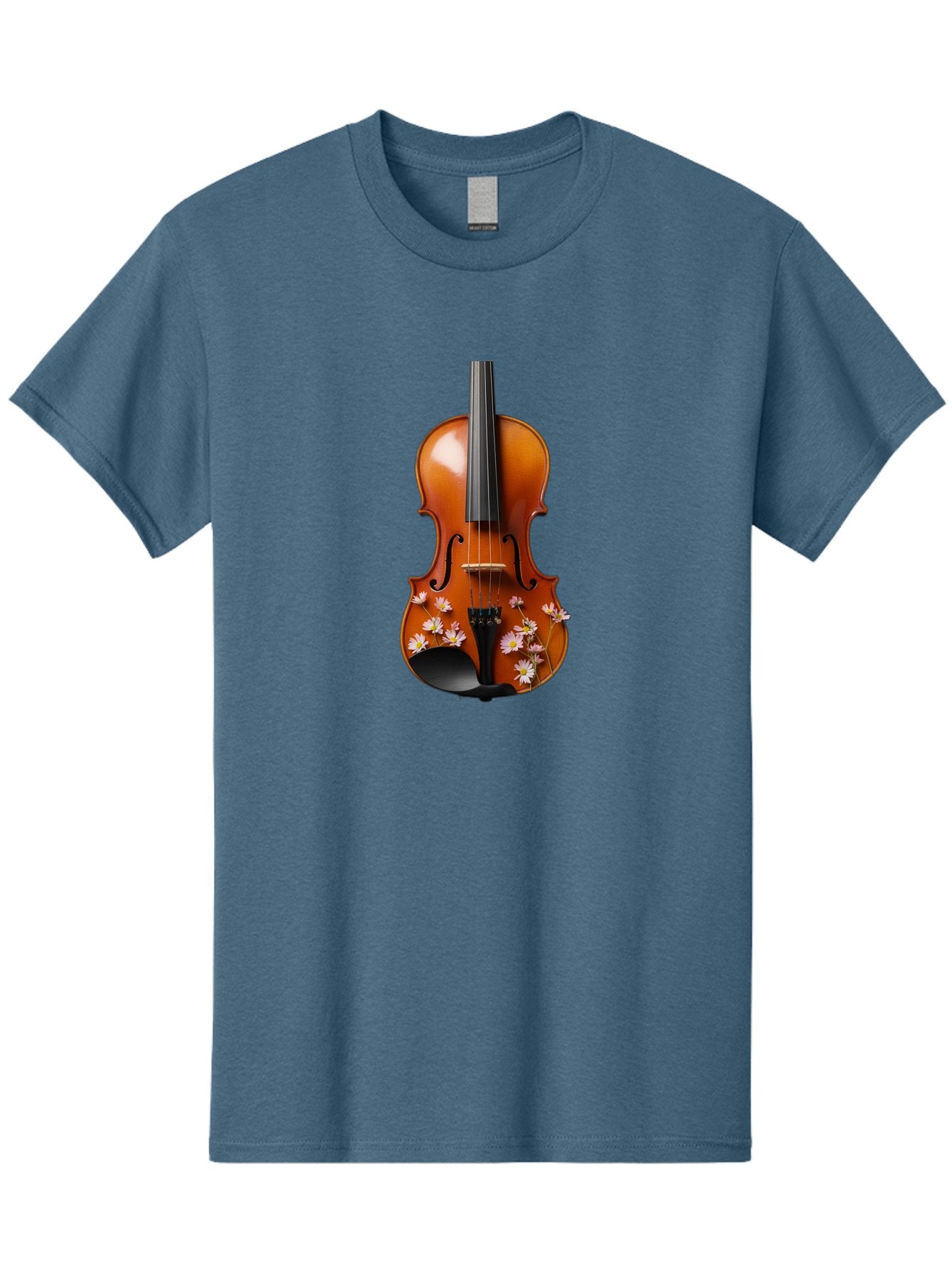 Violin-With-Daisy-Flowers Men'S Graphic Tee, 100% Cotton, Comfortable Casual Summer Wear, Machine Washable, Vintage Camera, Old Camera, Antique Camera, Black Camera, Classic Photography, Photography Equipment, Nostalgic Device, Film Camera, Baj861 15