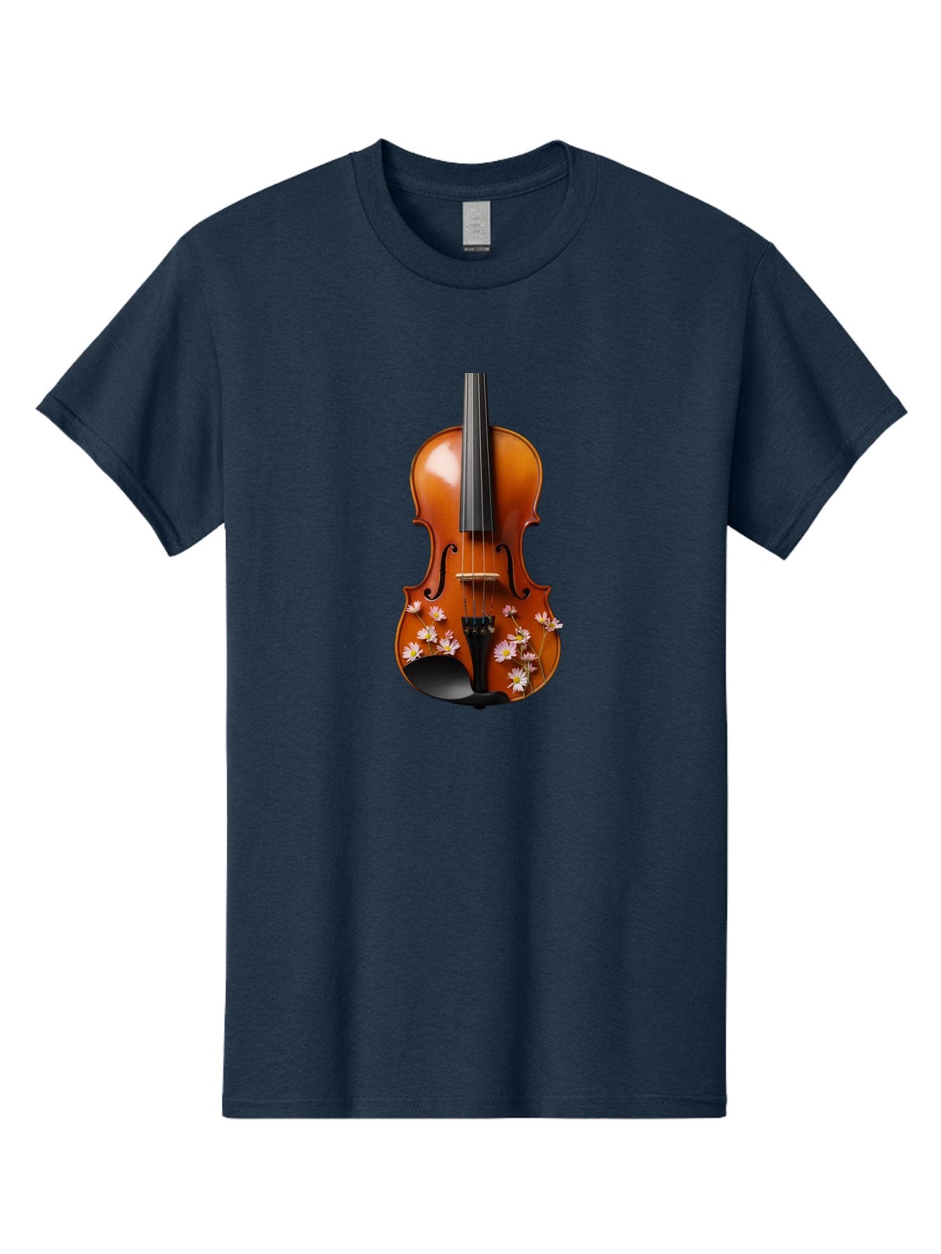 Violin-With-Daisy-Flowers Men'S Graphic Tee, 100% Cotton, Comfortable Casual Summer Wear, Machine Washable, Vintage Camera, Old Camera, Antique Camera, Black Camera, Classic Photography, Photography Equipment, Nostalgic Device, Film Camera, Baj861 4
