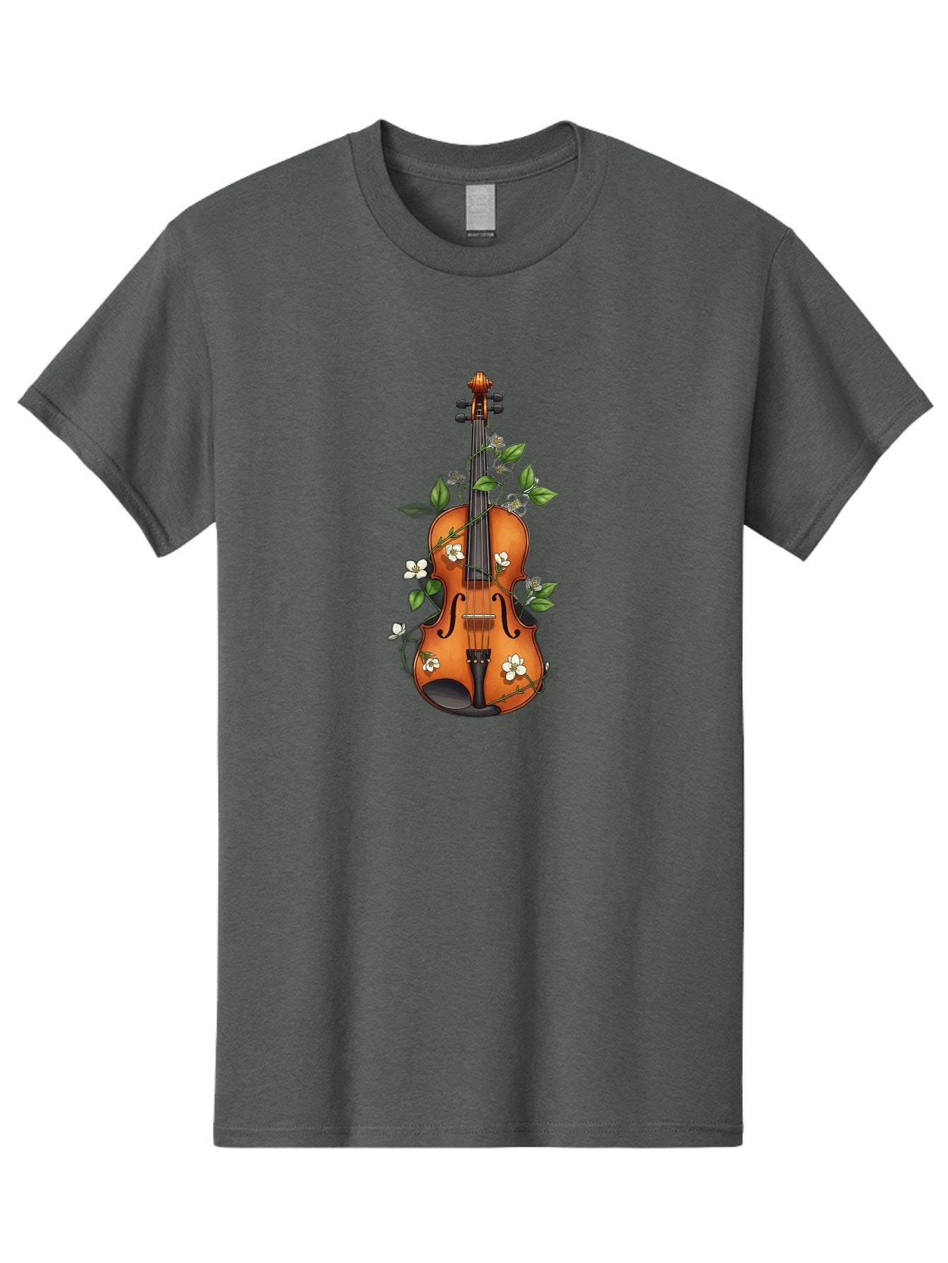 Violin-With-Flowers Men'S Graphic Tee, 100% Cotton, Comfortable Casual Summer Wear, Machine Washable, Vintage Camera, Old Camera, Antique Camera, Black Camera, Classic Photography, Photography Equipment, Nostalgic Device, Film Camera, Baj863 3