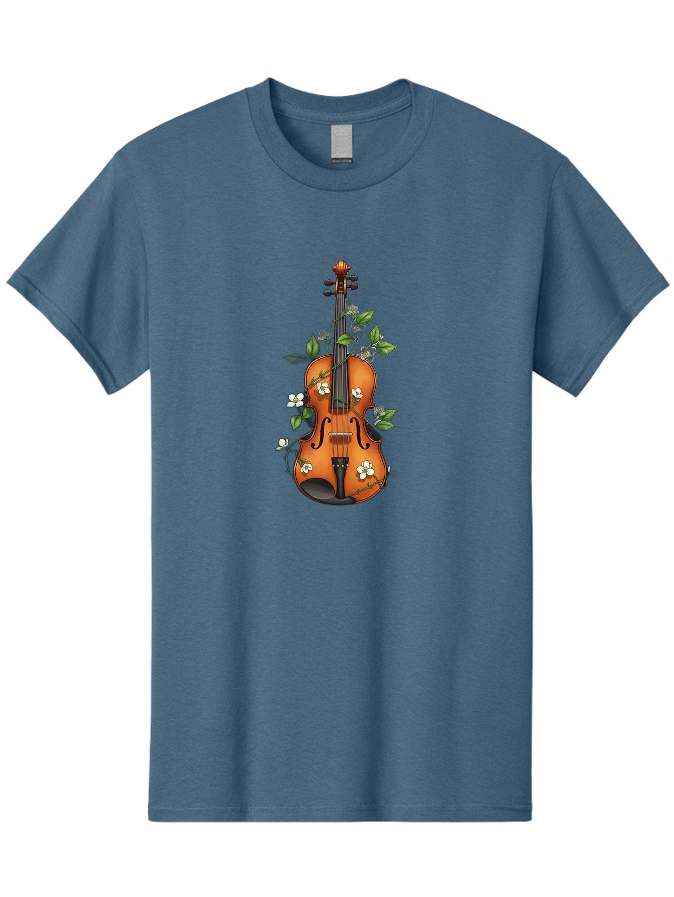 Violin-With-Flowers Men'S Graphic Tee, 100% Cotton, Comfortable Casual Summer Wear, Machine Washable, Vintage Camera, Old Camera, Antique Camera, Black Camera, Classic Photography, Photography Equipment, Nostalgic Device, Film Camera, Baj863