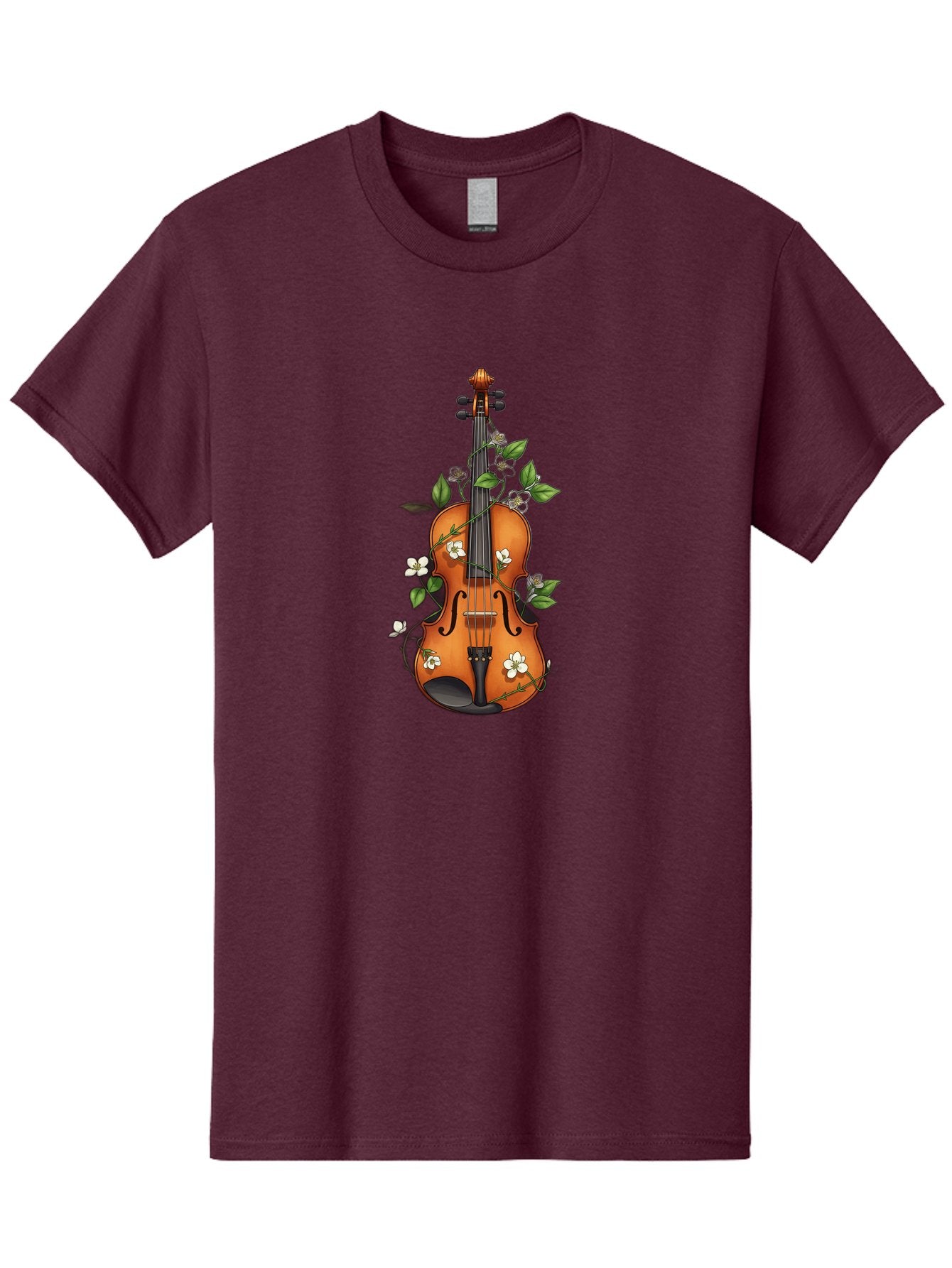 Violin-With-Flowers Men'S Graphic Tee, 100% Cotton, Comfortable Casual Summer Wear, Machine Washable, Vintage Camera, Old Camera, Antique Camera, Black Camera, Classic Photography, Photography Equipment, Nostalgic Device, Film Camera, Baj863 5