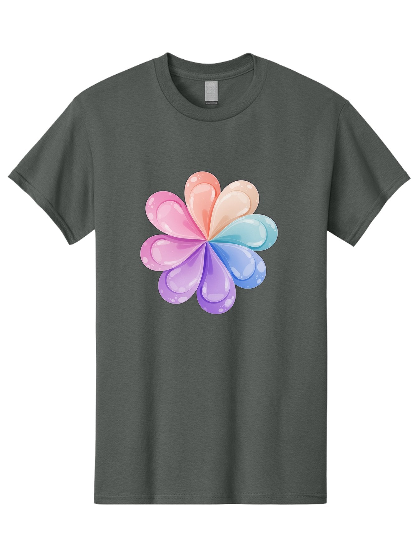 Water-Droplet-Flower Men'S Graphic Tee, 100% Cotton, Comfortable Casual Summer Wear, Machine Washable, Vintage Camera, Old Camera, Antique Camera, Black Camera, Classic Photography, Photography Equipment, Nostalgic Device, Film Camera, Baj867 15