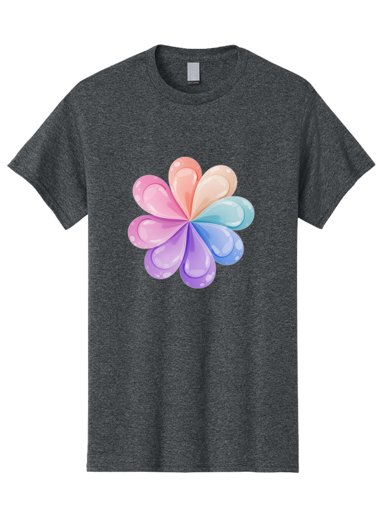 Water-Droplet-Flower Men'S Graphic Tee, 100% Cotton, Comfortable Casual Summer Wear, Machine Washable, Vintage Camera, Old Camera, Antique Camera, Black Camera, Classic Photography, Photography Equipment, Nostalgic Device, Film Camera, Baj867 3