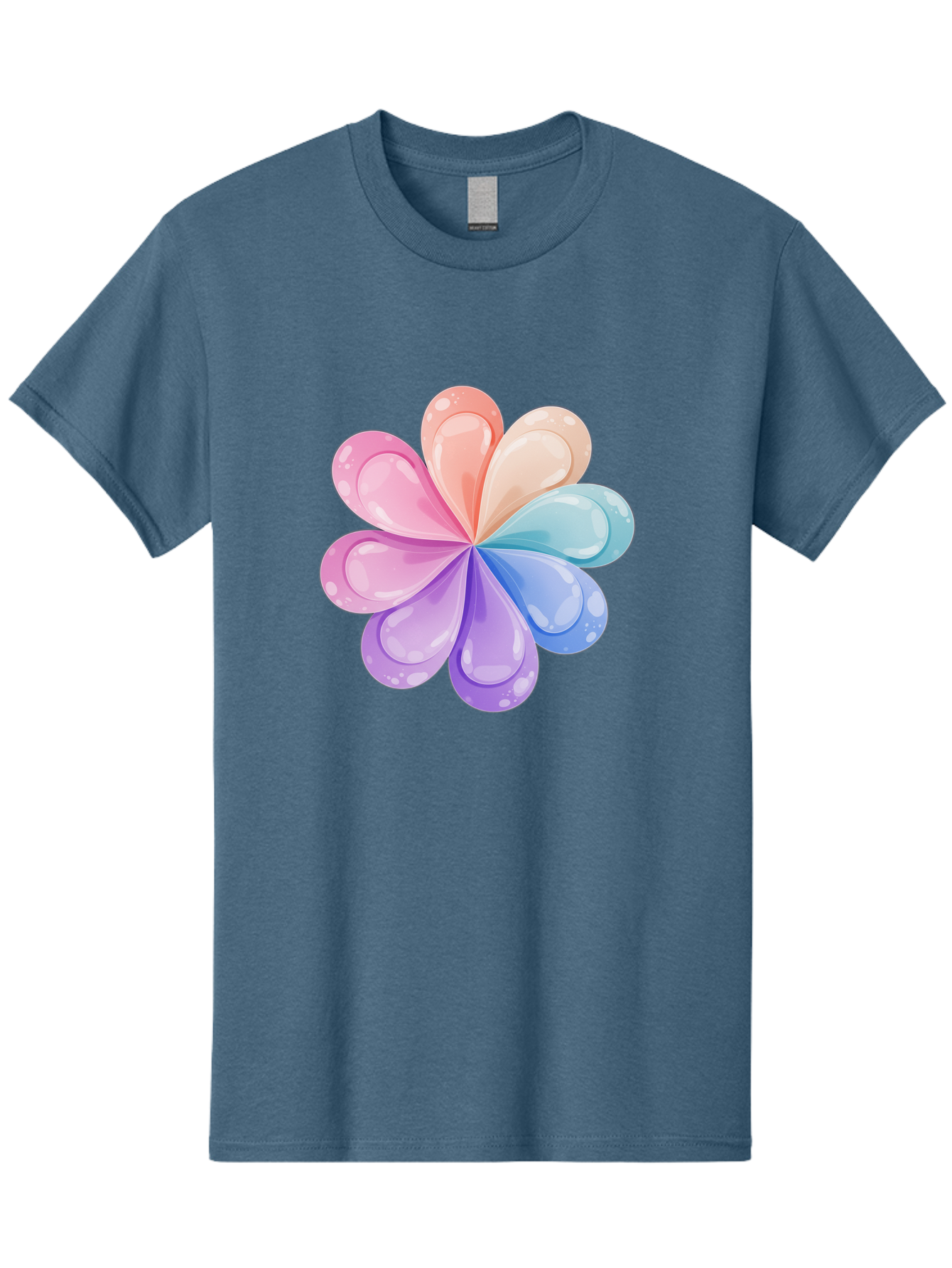 Water-Droplet-Flower Men'S Graphic Tee, 100% Cotton, Comfortable Casual Summer Wear, Machine Washable, Vintage Camera, Old Camera, Antique Camera, Black Camera, Classic Photography, Photography Equipment, Nostalgic Device, Film Camera, Baj867 4