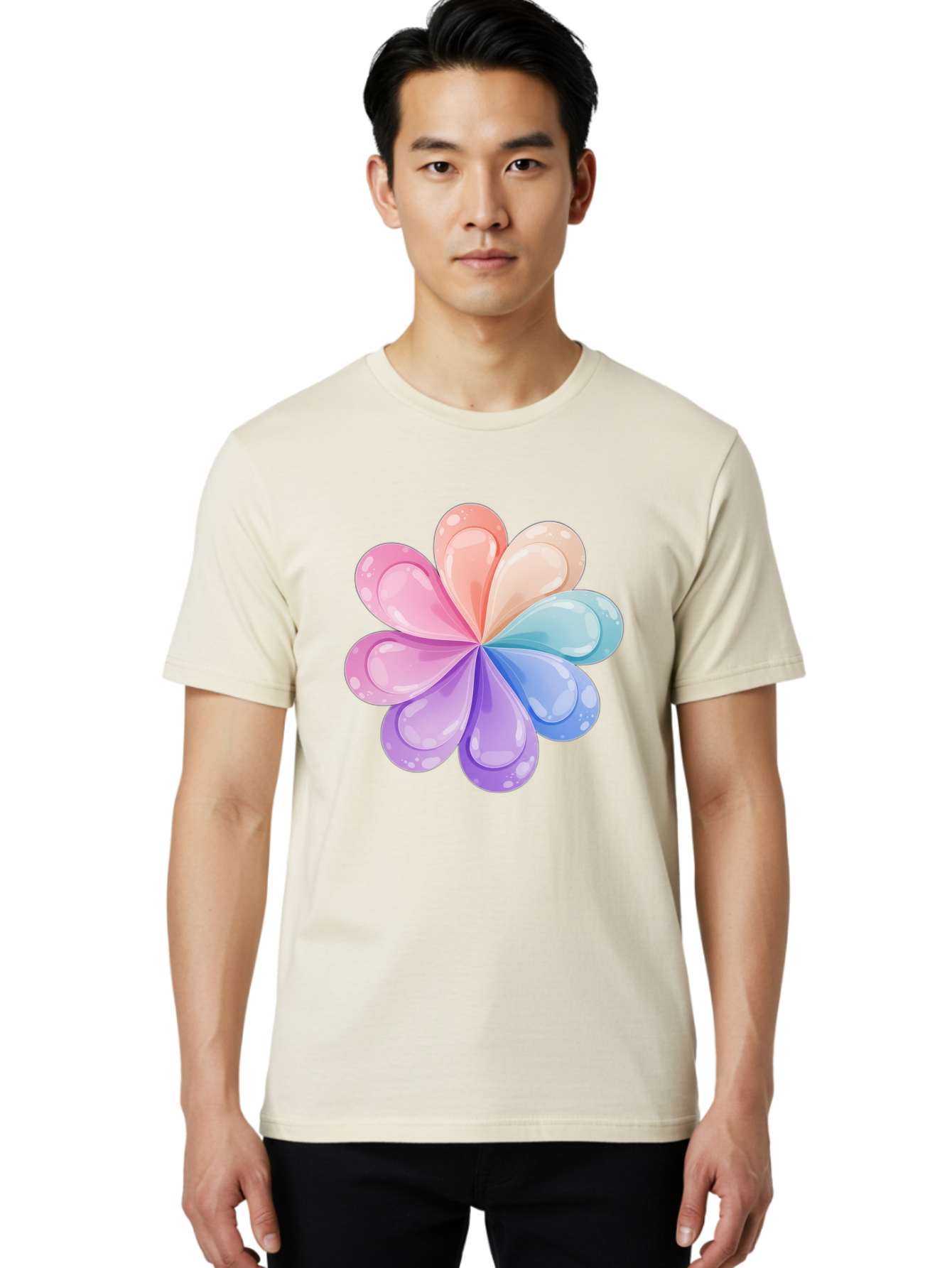 Water-Droplet-Flower Men'S Graphic Tee, 100% Cotton, Comfortable Casual Summer Wear, Machine Washable, Vintage Camera, Old Camera, Antique Camera, Black Camera, Classic Photography, Photography Equipment, Nostalgic Device, Film Camera, Baj867 29