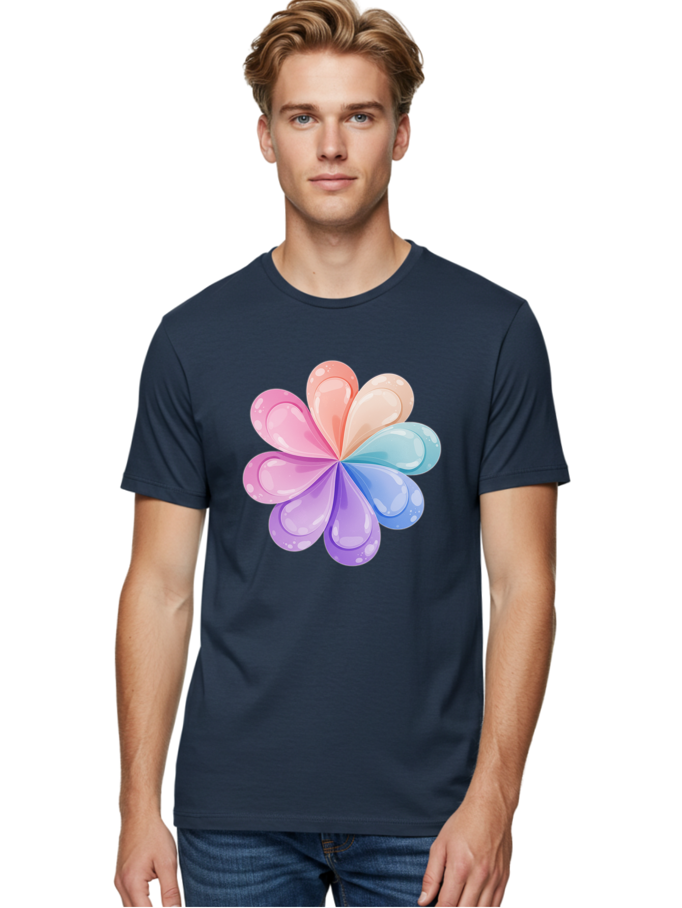 Water-Droplet-Flower Men'S Graphic Tee, 100% Cotton, Comfortable Casual Summer Wear, Machine Washable, Vintage Camera, Old Camera, Antique Camera, Black Camera, Classic Photography, Photography Equipment, Nostalgic Device, Film Camera, Baj867 28