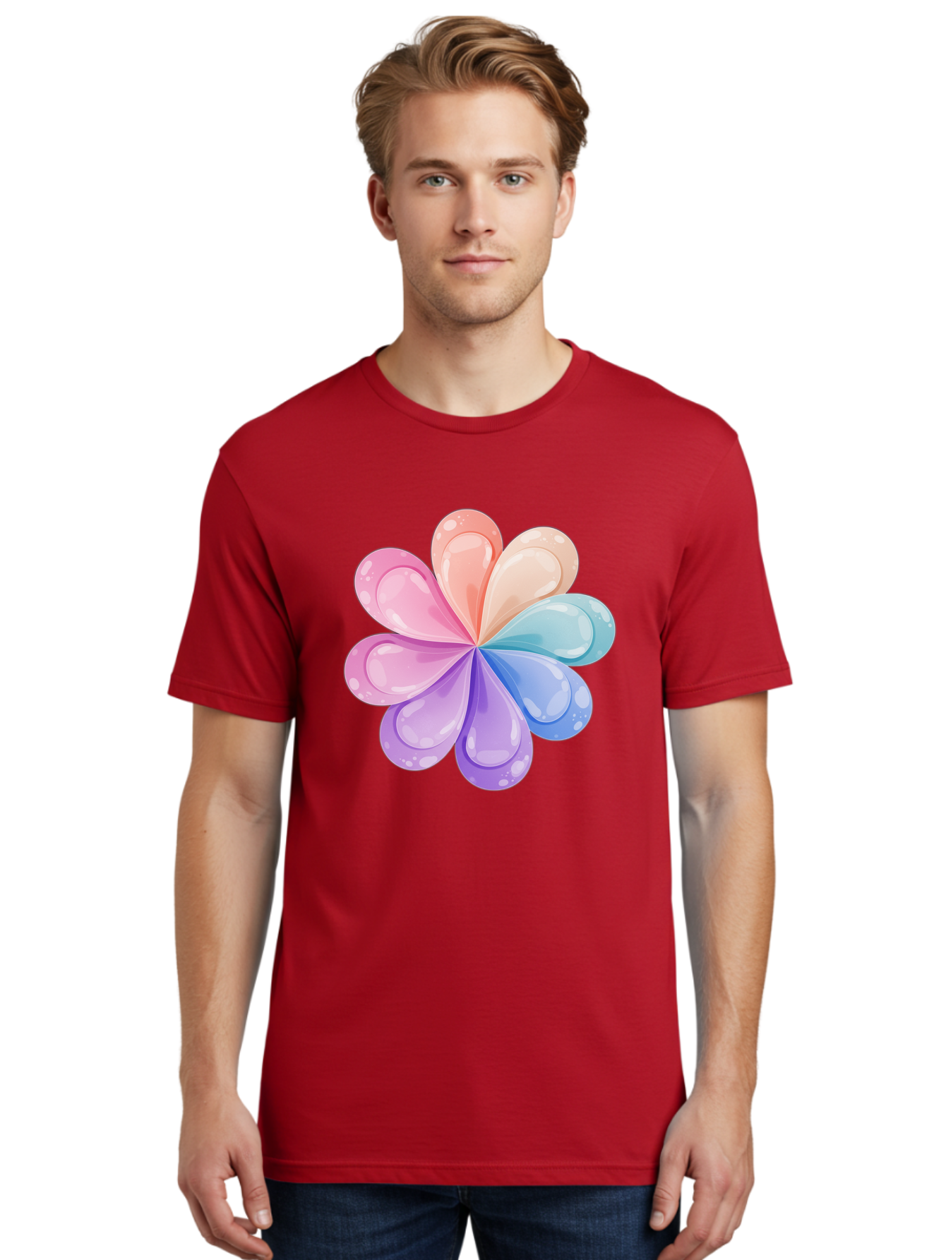Water-Droplet-Flower Men'S Graphic Tee, 100% Cotton, Comfortable Casual Summer Wear, Machine Washable, Vintage Camera, Old Camera, Antique Camera, Black Camera, Classic Photography, Photography Equipment, Nostalgic Device, Film Camera, Baj867 20