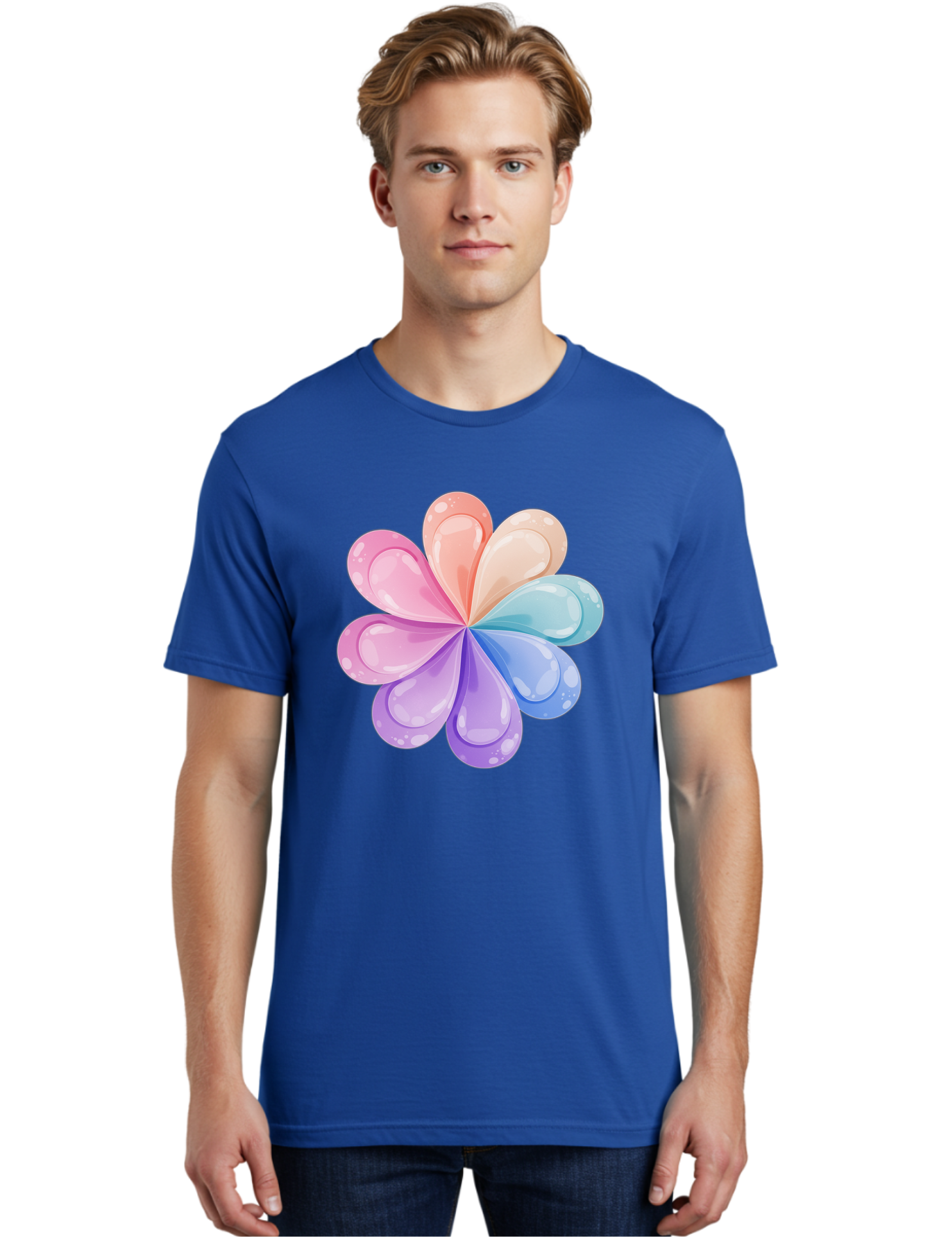 Water-Droplet-Flower Men'S Graphic Tee, 100% Cotton, Comfortable Casual Summer Wear, Machine Washable, Vintage Camera, Old Camera, Antique Camera, Black Camera, Classic Photography, Photography Equipment, Nostalgic Device, Film Camera, Baj867 21