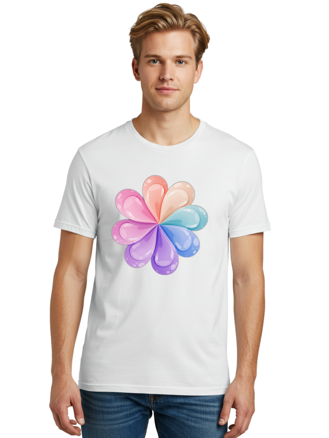 Water-Droplet-Flower Men'S Graphic Tee, 100% Cotton, Comfortable Casual Summer Wear, Machine Washable, Vintage Camera, Old Camera, Antique Camera, Black Camera, Classic Photography, Photography Equipment, Nostalgic Device, Film Camera, Baj867 30