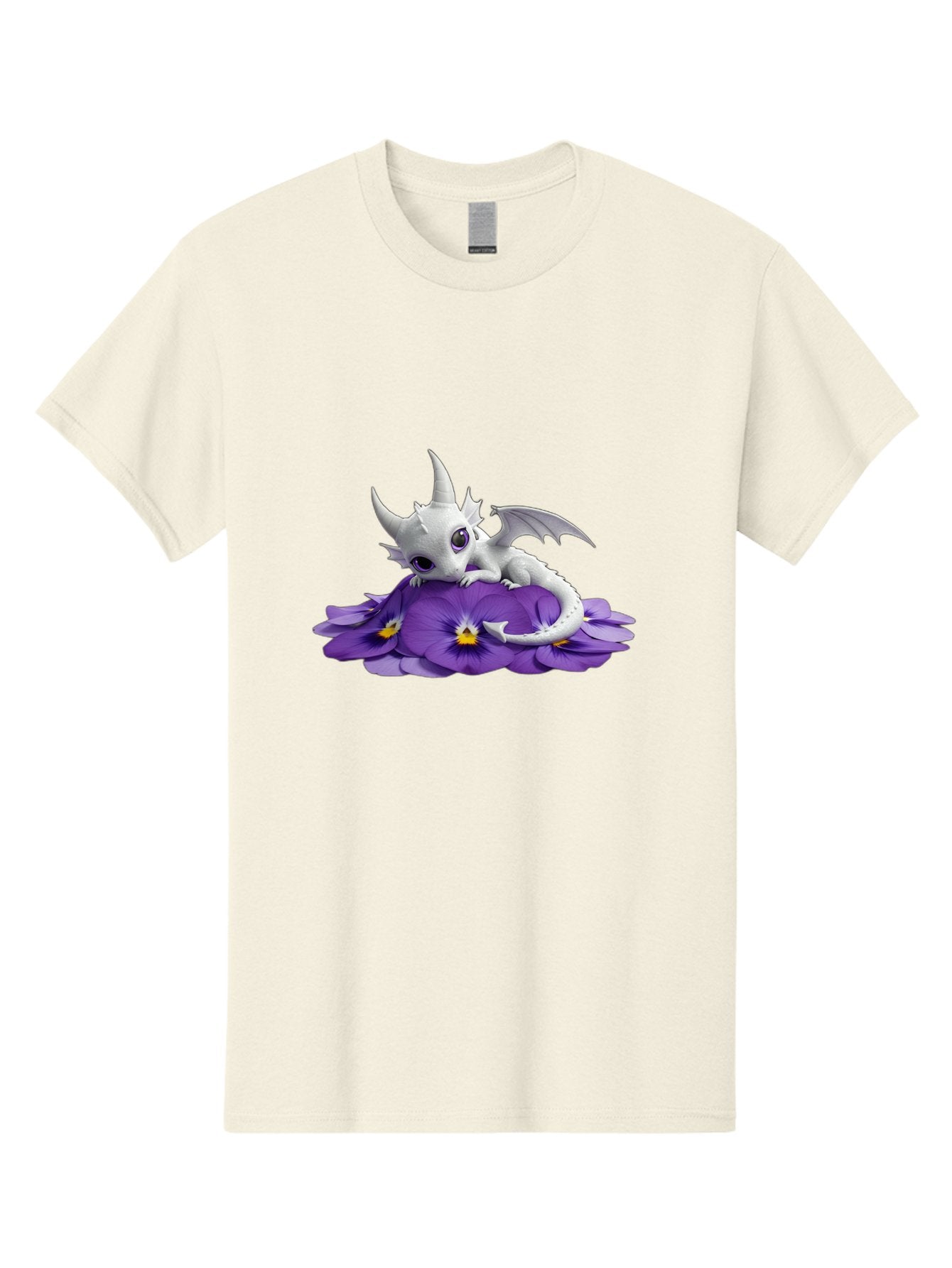 White-Dragon-On-Purple-Flowers Men'S Graphic Tee, 100% Cotton, Comfortable Casual Summer Wear, Machine Washable, Vintage Camera, Old Camera, Antique Camera, Black Camera, Classic Photography, Photography Equipment, Nostalgic Device, Baj872 11