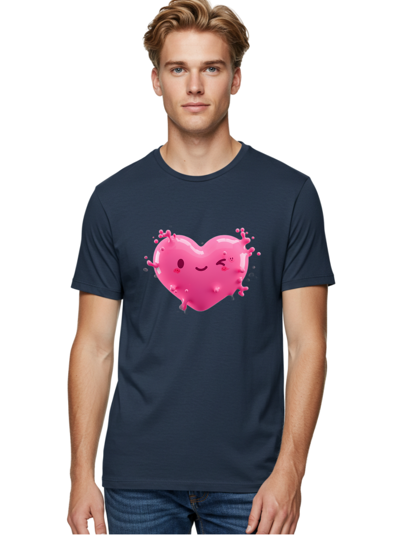 Winking-Heart Men'S Graphic Tee, 100% Cotton, Comfortable Casual Summer Wear, Machine Washable, Vintage Camera, Old Camera, Antique Camera, Black Camera, Classic Photography, Photography Equipment, Nostalgic Device, Film Camera, Camera Art Baj873 24