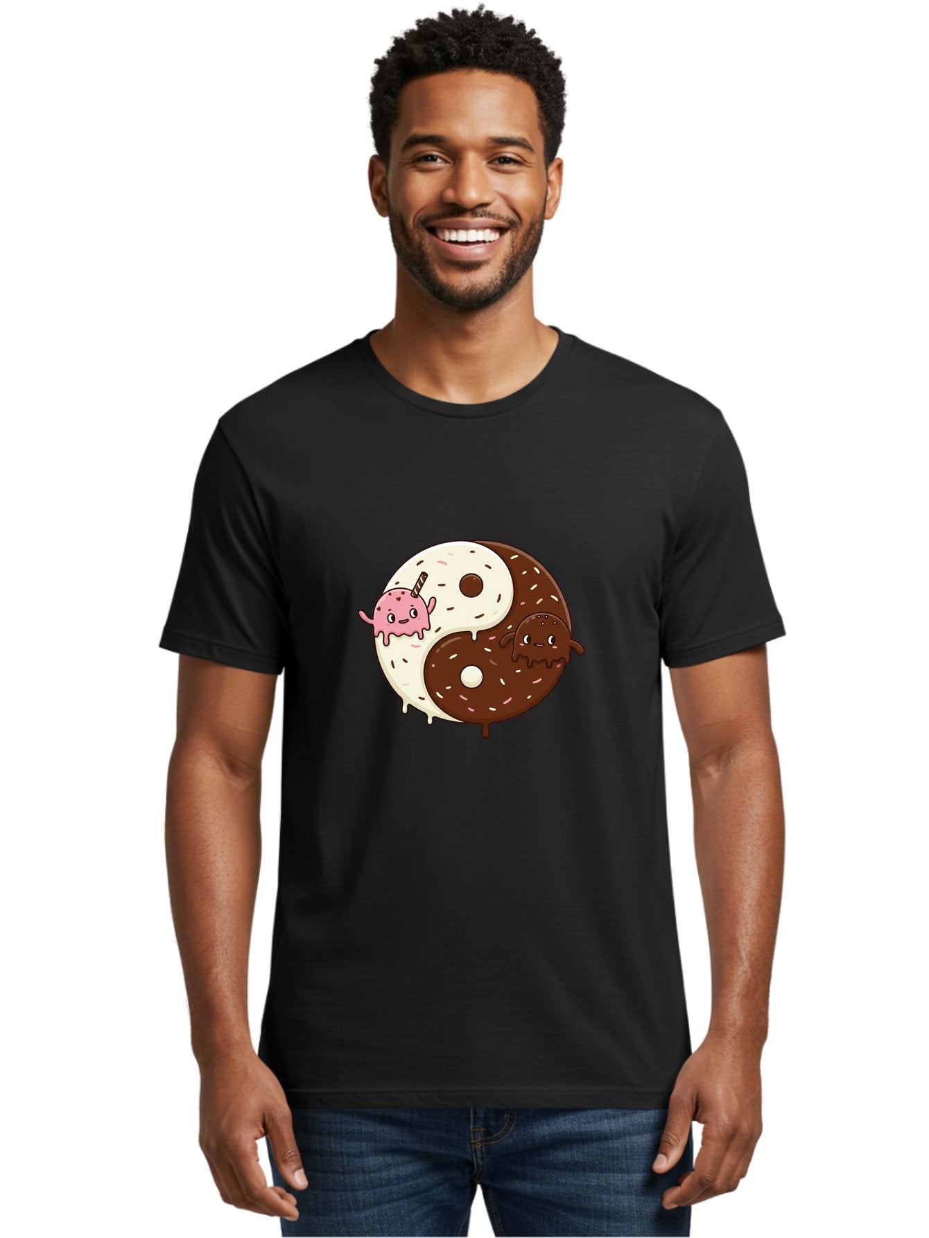 Yin-Yang-Donuts Men'S Graphic Tee, 100% Cotton, Comfortable Casual Summer Wear, Machine Washable, Vintage Camera, Old Camera, Antique Camera, Black Camera, Classic Photography, Photography Equipment, Nostalgic Device, Film Camera, Camera Art Baj875 27
