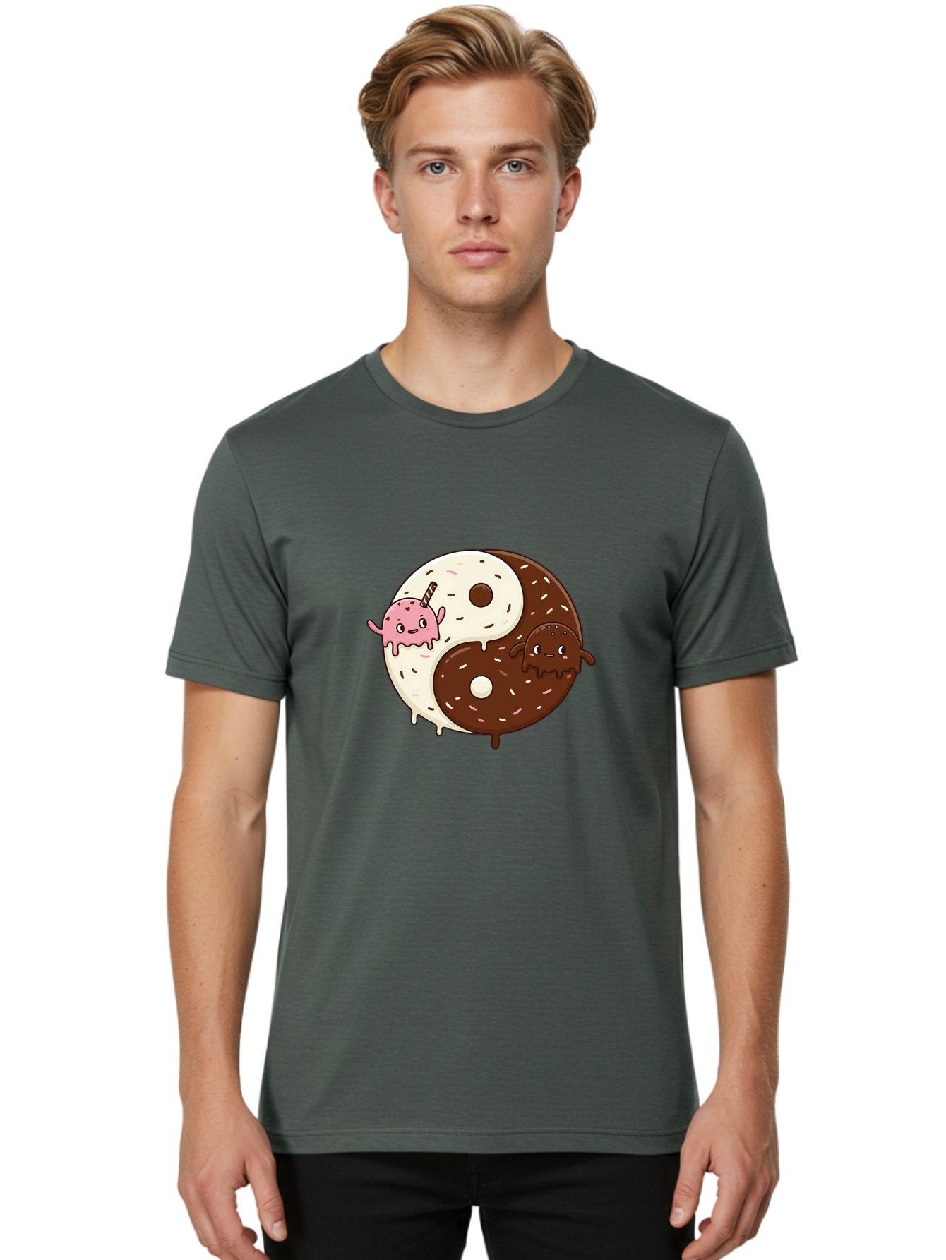 Yin-Yang-Donuts Men'S Graphic Tee, 100% Cotton, Comfortable Casual Summer Wear, Machine Washable, Vintage Camera, Old Camera, Antique Camera, Black Camera, Classic Photography, Photography Equipment, Nostalgic Device, Film Camera, Camera Art Baj875 20