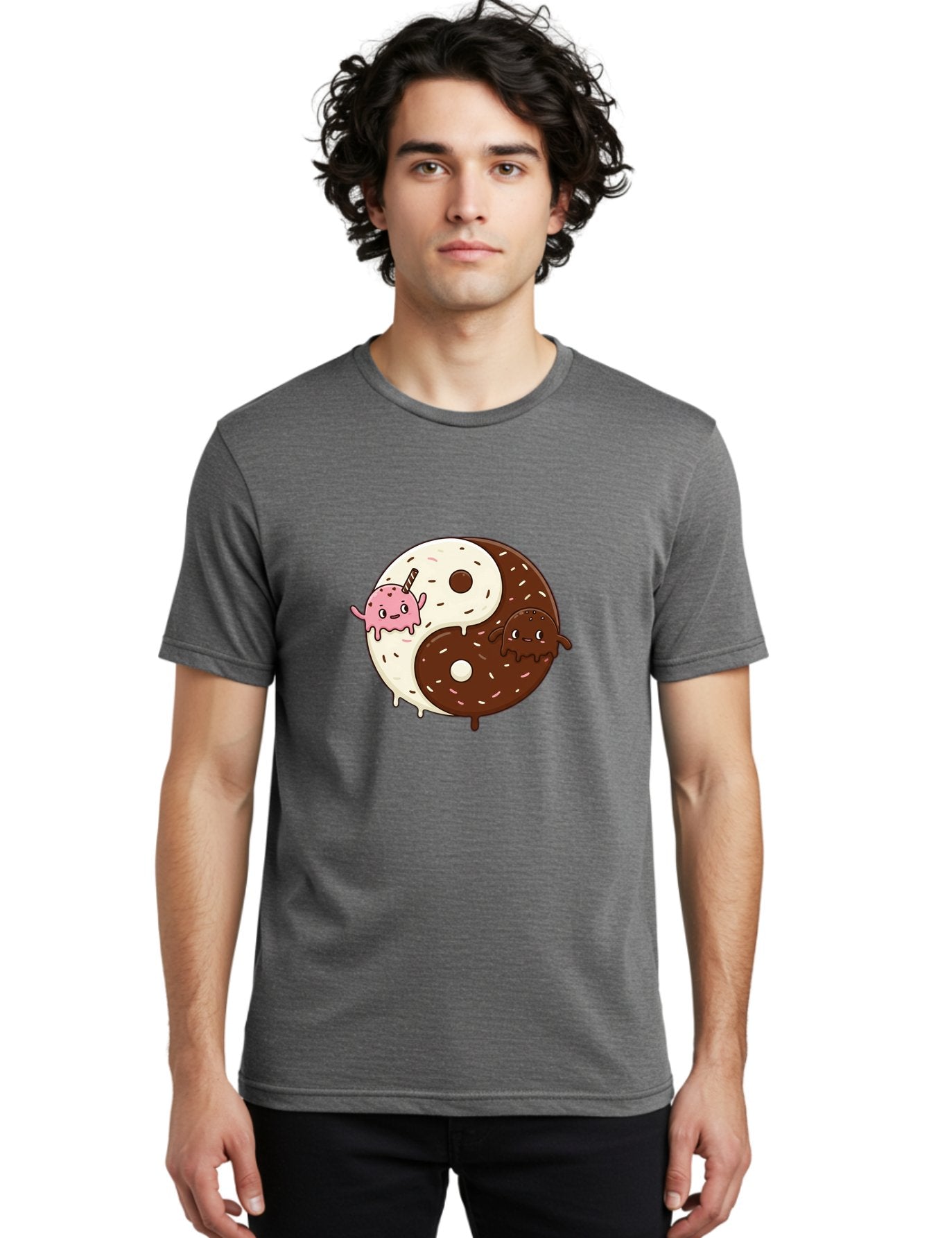 Yin-Yang-Donuts Men'S Graphic Tee, 100% Cotton, Comfortable Casual Summer Wear, Machine Washable, Vintage Camera, Old Camera, Antique Camera, Black Camera, Classic Photography, Photography Equipment, Nostalgic Device, Film Camera, Camera Art Baj875 30