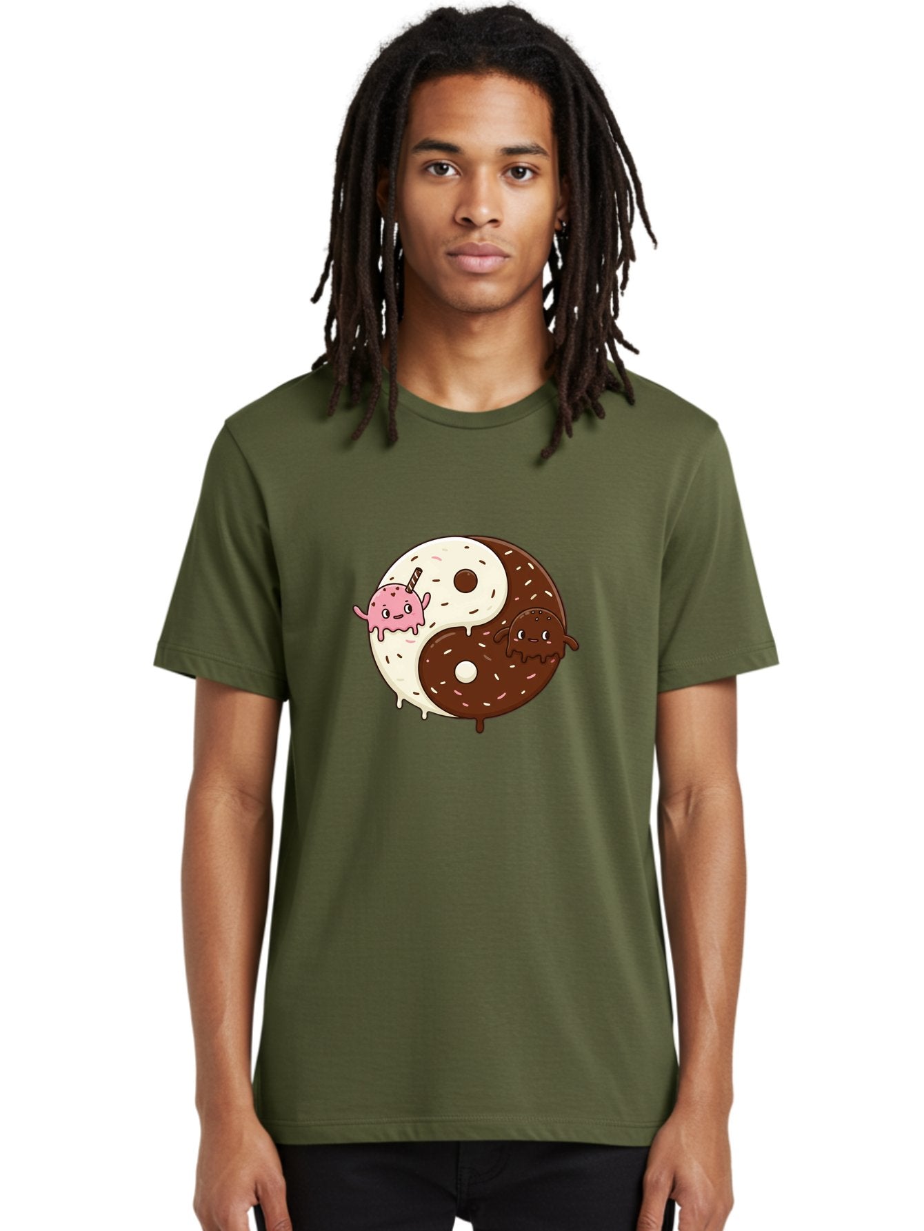 Yin-Yang-Donuts Men'S Graphic Tee, 100% Cotton, Comfortable Casual Summer Wear, Machine Washable, Vintage Camera, Old Camera, Antique Camera, Black Camera, Classic Photography, Photography Equipment, Nostalgic Device, Film Camera, Camera Art Baj875 24