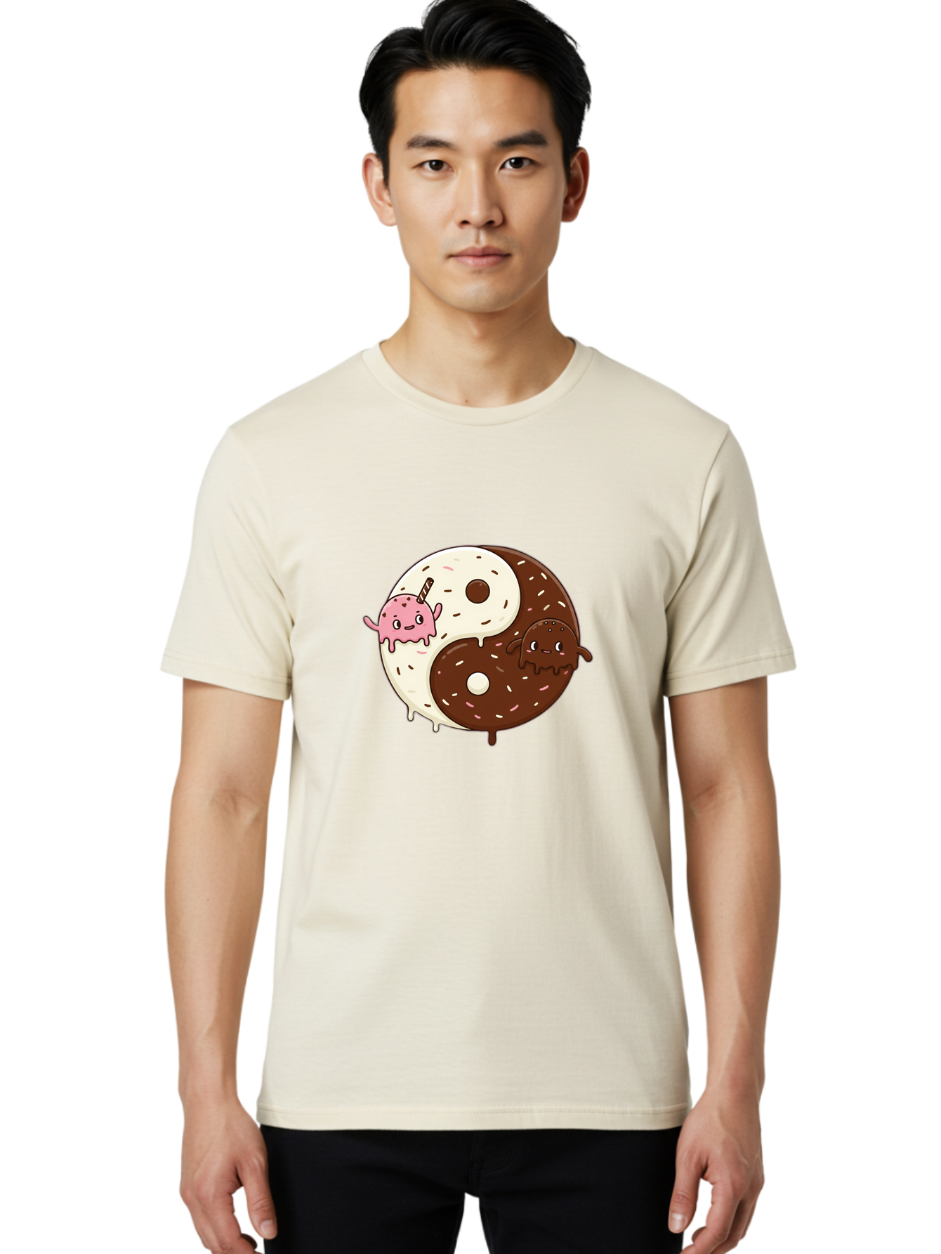 Yin-Yang-Donuts Men'S Graphic Tee, 100% Cotton, Comfortable Casual Summer Wear, Machine Washable, Vintage Camera, Old Camera, Antique Camera, Black Camera, Classic Photography, Photography Equipment, Nostalgic Device, Film Camera, Camera Art Baj875 21