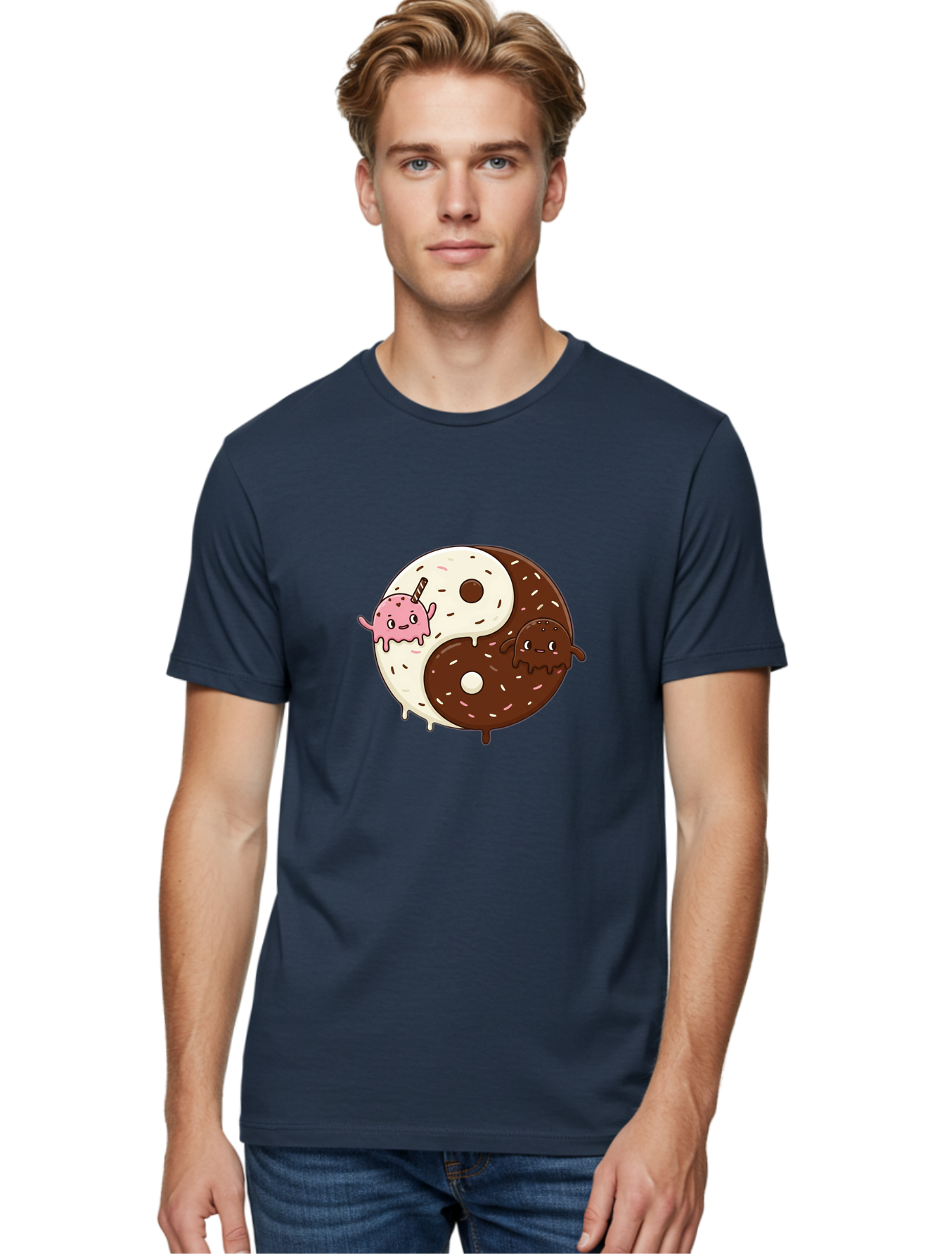Yin-Yang-Donuts Men'S Graphic Tee, 100% Cotton, Comfortable Casual Summer Wear, Machine Washable, Vintage Camera, Old Camera, Antique Camera, Black Camera, Classic Photography, Photography Equipment, Nostalgic Device, Film Camera, Camera Art Baj875 28