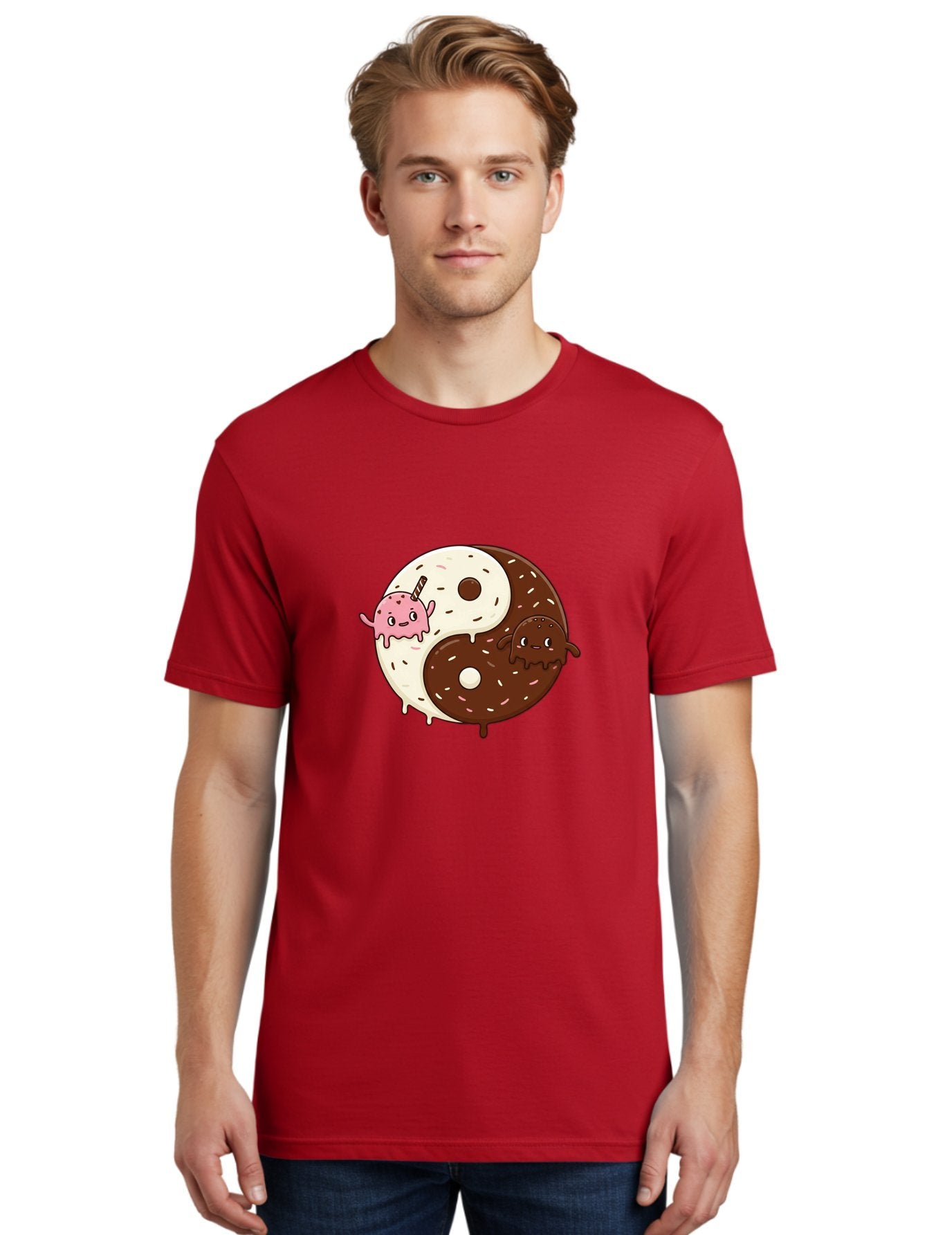Yin-Yang-Donuts Men'S Graphic Tee, 100% Cotton, Comfortable Casual Summer Wear, Machine Washable, Vintage Camera, Old Camera, Antique Camera, Black Camera, Classic Photography, Photography Equipment, Nostalgic Device, Film Camera, Camera Art Baj875 17