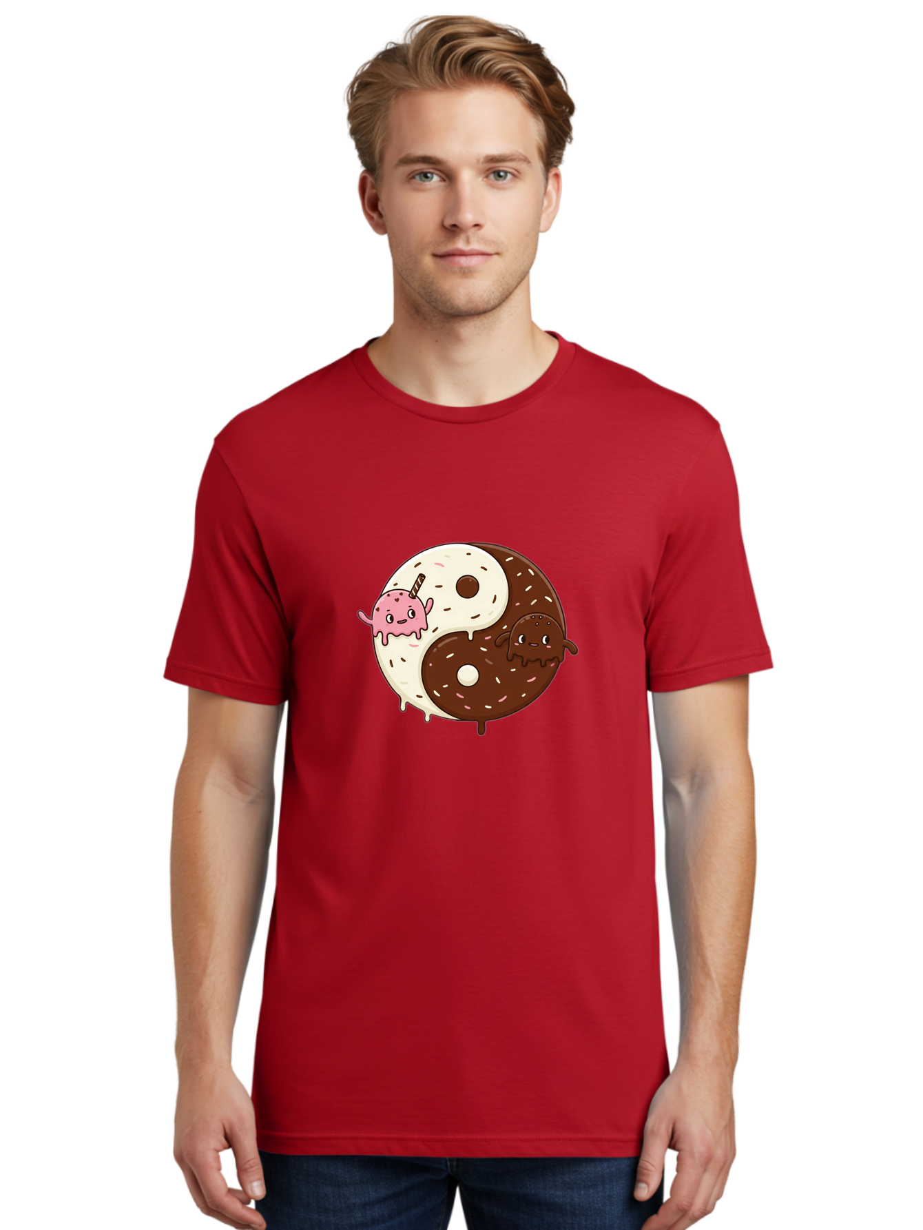 Yin-Yang-Donuts Men'S Graphic Tee, 100% Cotton, Comfortable Casual Summer Wear, Machine Washable, Vintage Camera, Old Camera, Antique Camera, Black Camera, Classic Photography, Photography Equipment, Nostalgic Device, Film Camera, Camera Art Baj875 29