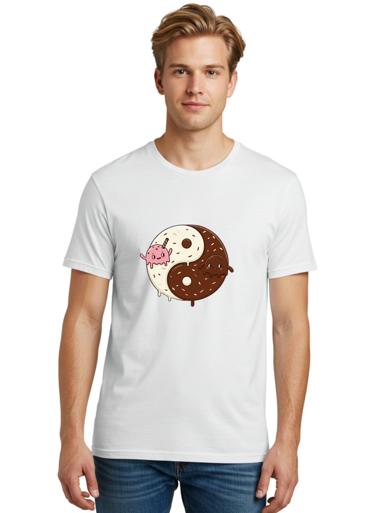 Yin-Yang-Donuts Men'S Graphic Tee, 100% Cotton, Comfortable Casual Summer Wear, Machine Washable, Vintage Camera, Old Camera, Antique Camera, Black Camera, Classic Photography, Photography Equipment, Nostalgic Device, Film Camera, Camera Art Baj875 17