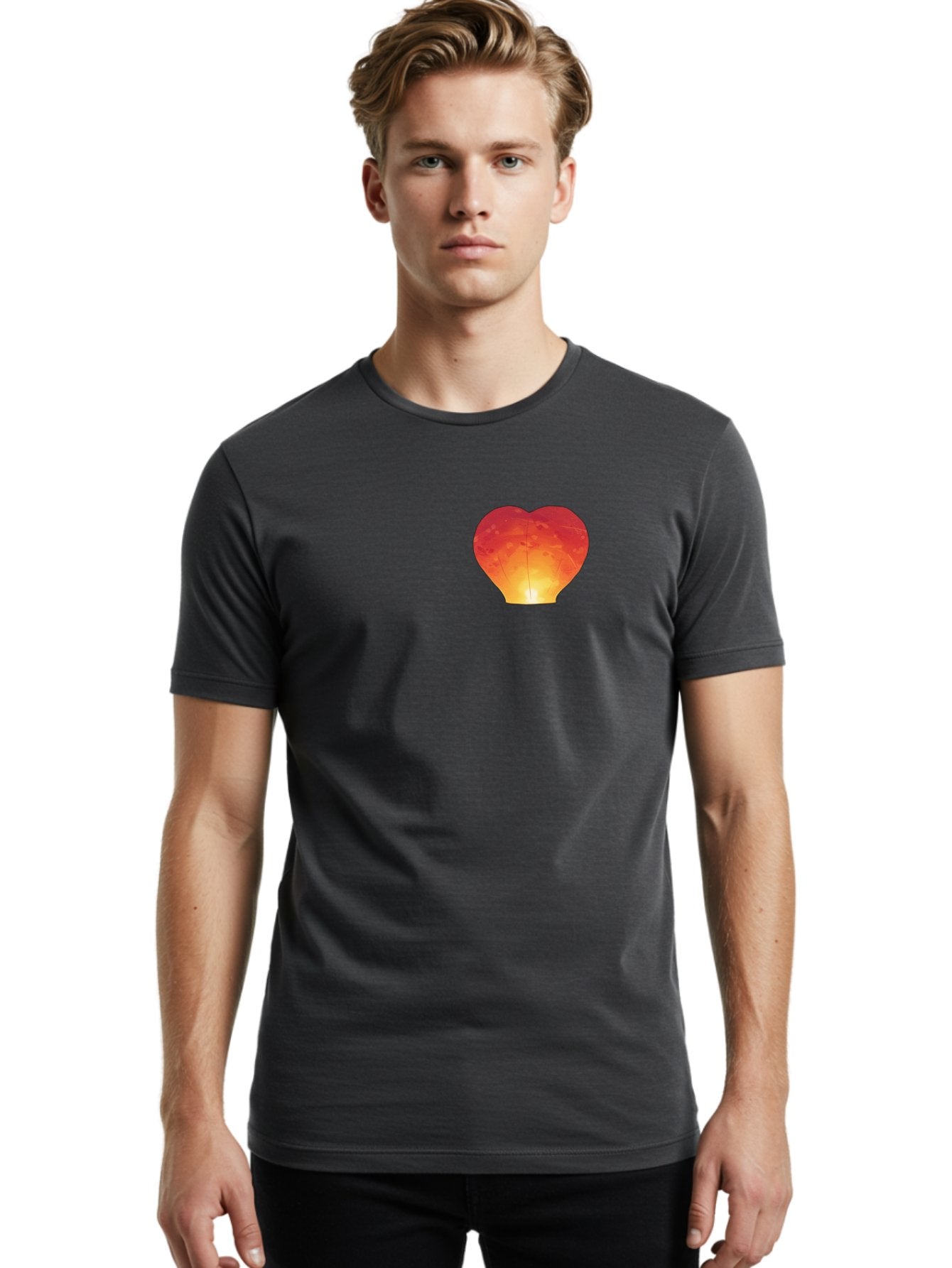 Red-Heart-Lantern Men'S Graphic Tee, 100% Cotton, Comfortable Casual Summer Wear, Machine Washable, Vintage Camera, Old Camera, Antique Camera, Black Camera, Classic Photography, Photography Equipment, Nostalgic Device, Film Camera, Camera Art Baj881 28