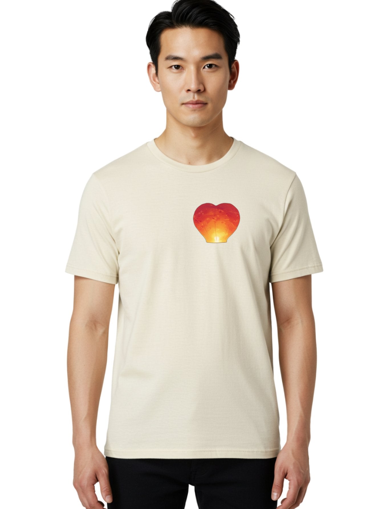 Red-Heart-Lantern Men'S Graphic Tee, 100% Cotton, Comfortable Casual Summer Wear, Machine Washable, Vintage Camera, Old Camera, Antique Camera, Black Camera, Classic Photography, Photography Equipment, Nostalgic Device, Film Camera, Camera Art Baj881 21