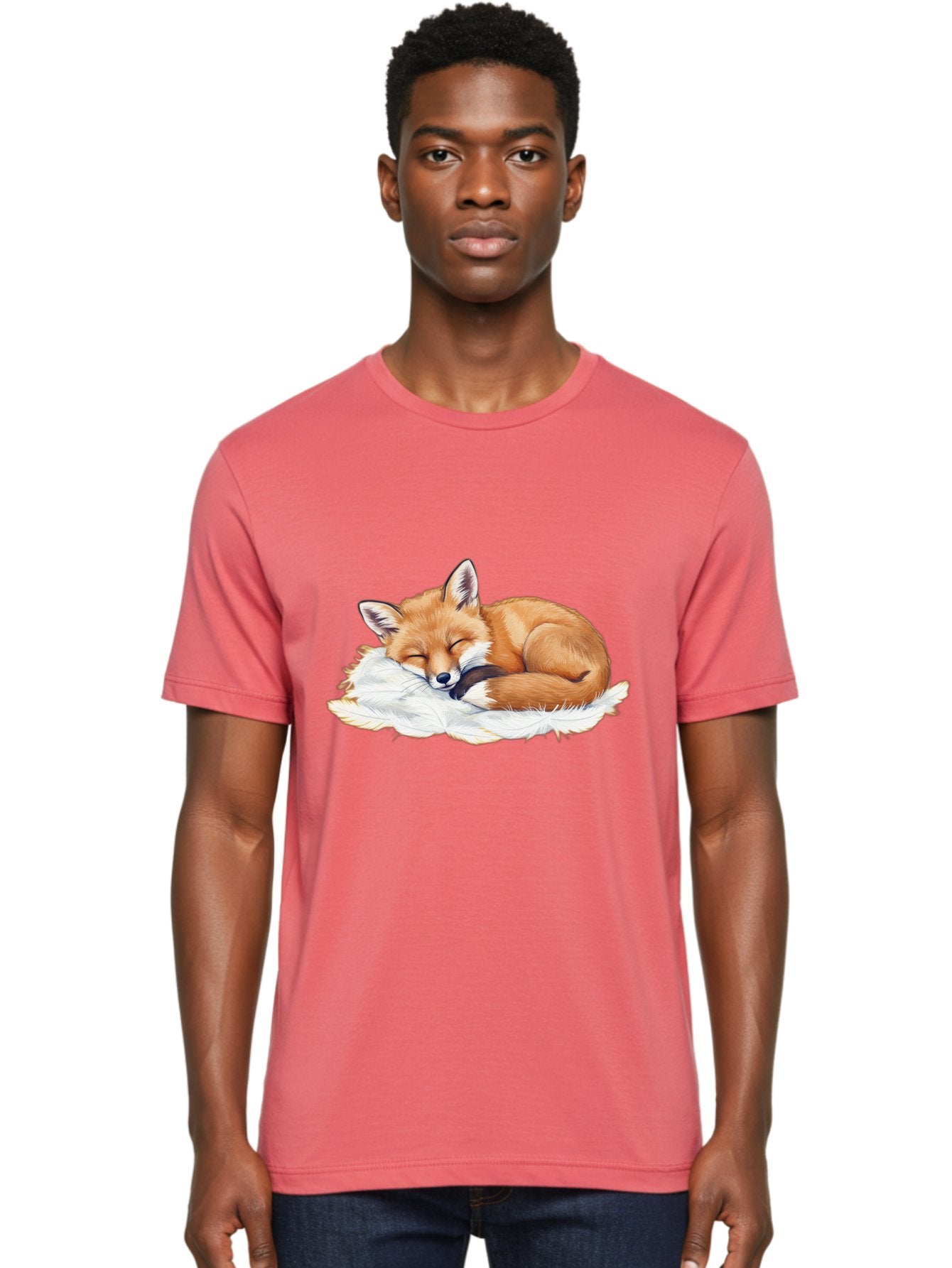 Sleeping-Fox-3 Men'S Graphic Tee, 100% Cotton, Comfortable Casual Summer Wear, Machine Washable, Vintage Camera, Old Camera, Antique Camera, Black Camera, Classic Photography, Photography Equipment, Nostalgic Device, Film Camera, Camera Art Baj884 20