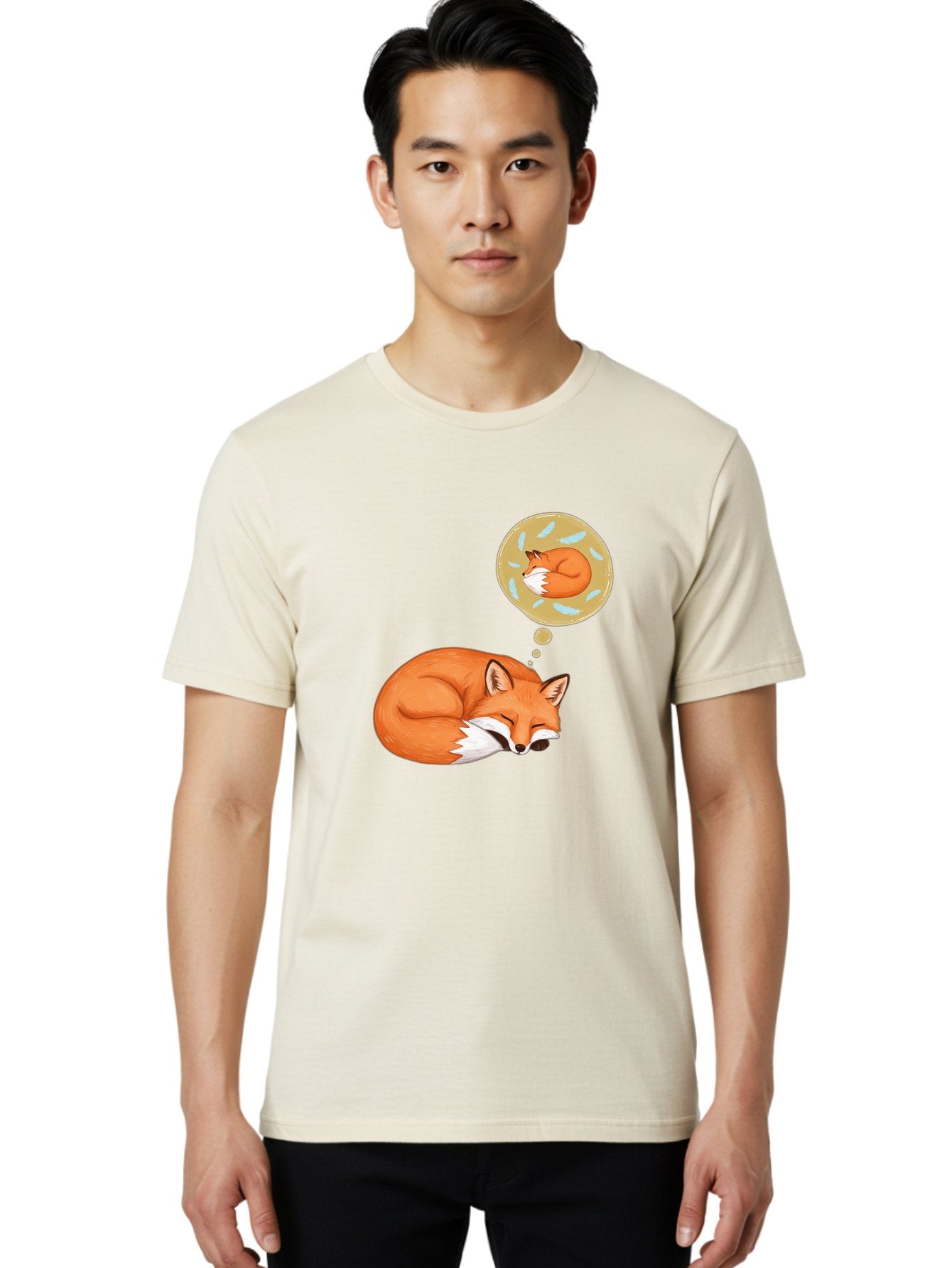 Sleeping-Fox-8 Men'S Graphic Tee, 100% Cotton, Comfortable Casual Summer Wear, Machine Washable, Vintage Camera, Old Camera, Antique Camera, Black Camera, Classic Photography, Photography Equipment, Nostalgic Device, Film Camera, Camera Art Baj889 27