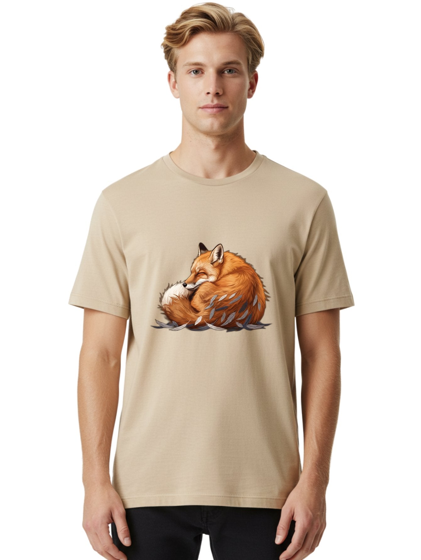 Sleeping-Fox-9 Men'S Graphic Tee, 100% Cotton, Comfortable Casual Summer Wear, Machine Washable, Vintage Camera, Old Camera, Antique Camera, Black Camera, Classic Photography, Photography Equipment, Nostalgic Device, Film Camera, Camera Art Baj890 18