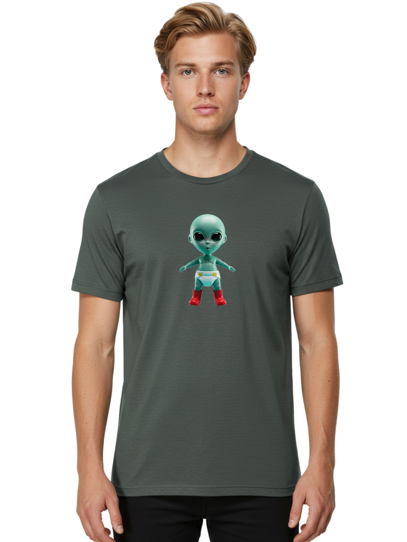 Alien-Baby-2 Men'S Graphic Tee, 100% Cotton, Comfortable Casual Summer Wear, Machine Washable, Vintage Camera, Old Camera, Antique Camera, Black Camera, Classic Photography, Photography Equipment, Nostalgic Device, Film Camera, Camera Art Baj910 20