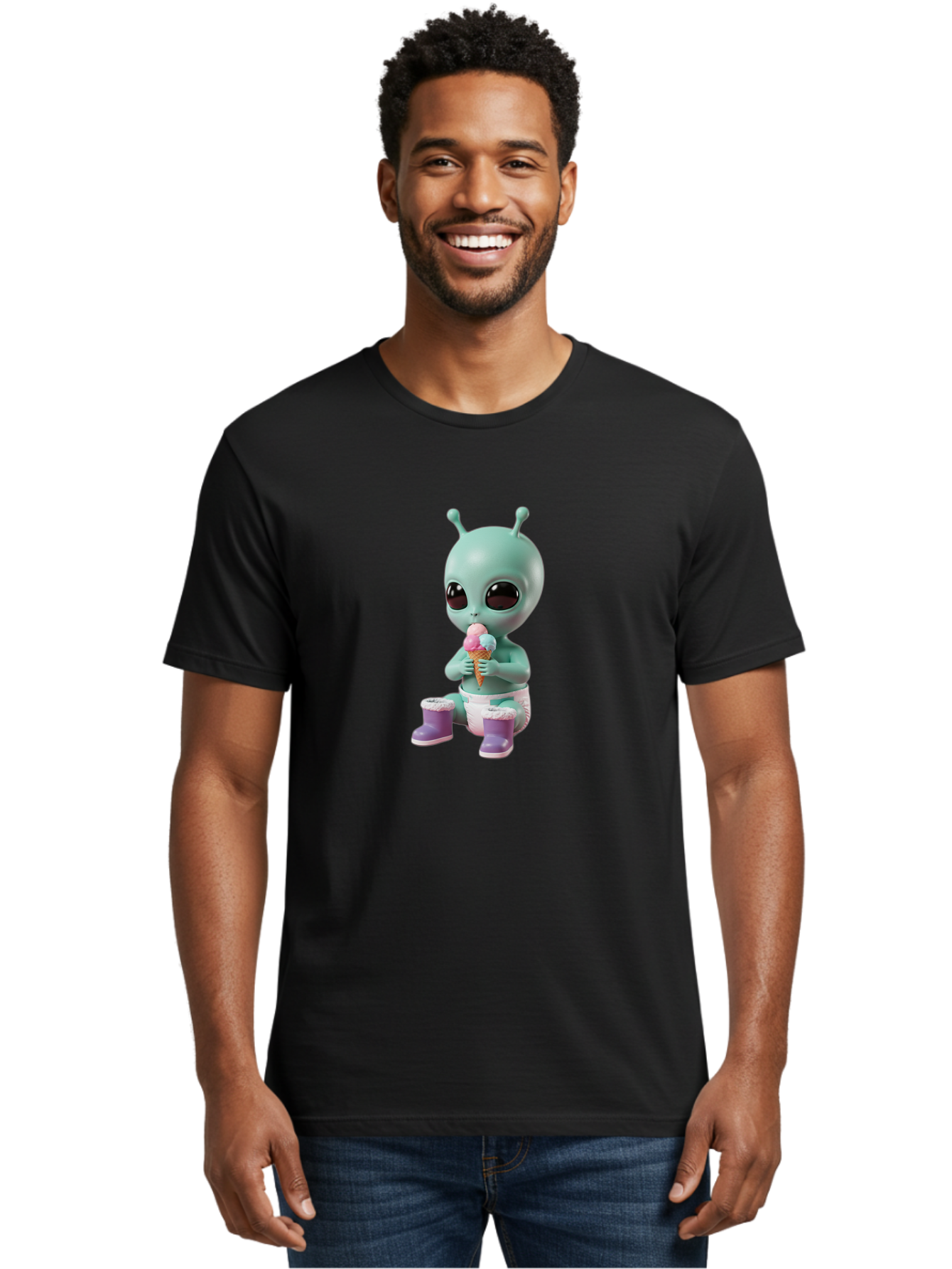 Alien-Eating-Ice-Cream Men'S Graphic Tee, 100% Cotton, Comfortable Casual Summer Wear, Machine Washable, Vintage Camera, Old Camera, Antique Camera, Black Camera, Classic Photography, Photography Equipment, Nostalgic Device, Film Camera, Baj916 10