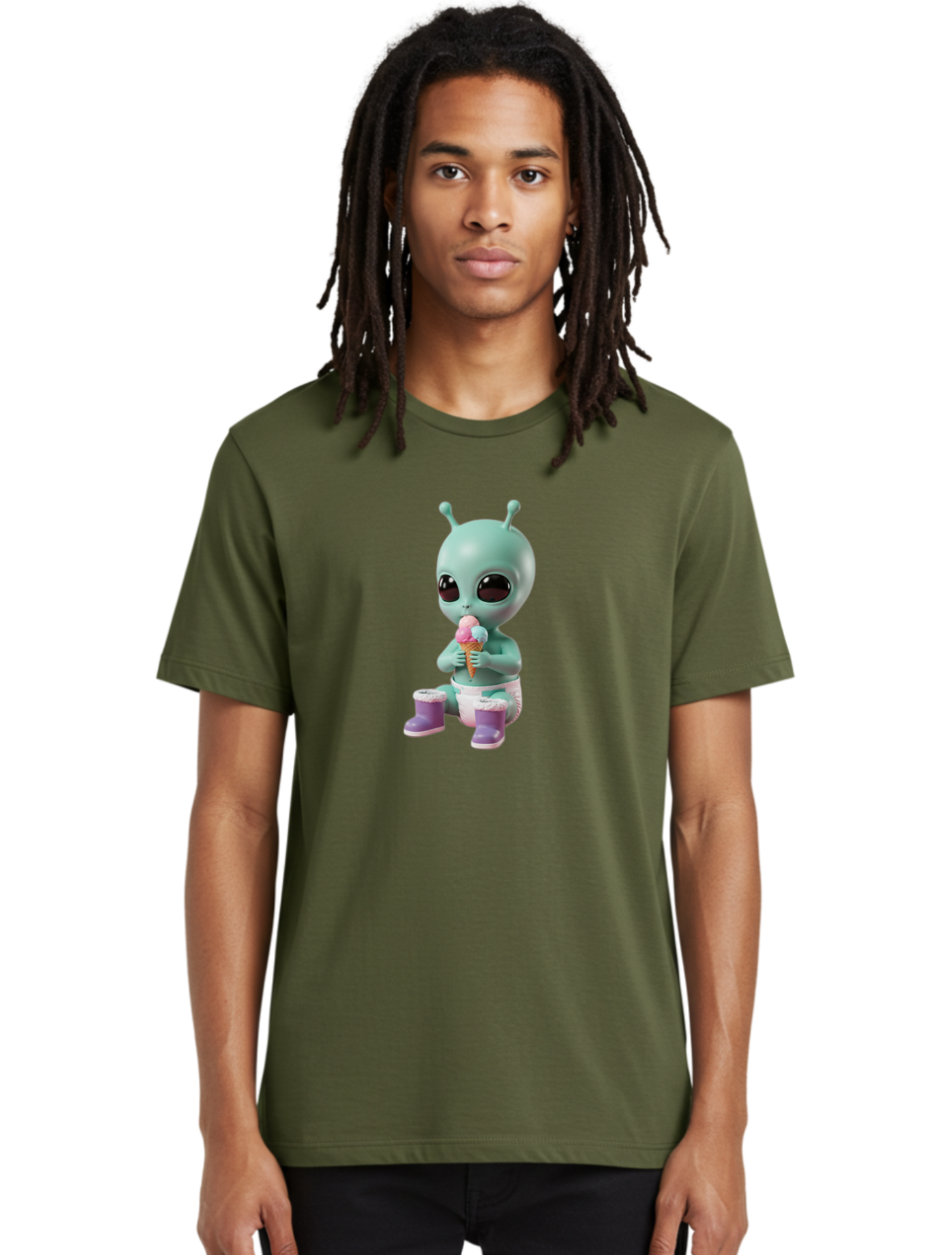Alien-Eating-Ice-Cream Men'S Graphic Tee, 100% Cotton, Comfortable Casual Summer Wear, Machine Washable, Vintage Camera, Old Camera, Antique Camera, Black Camera, Classic Photography, Photography Equipment, Nostalgic Device, Film Camera, Baj916 4
