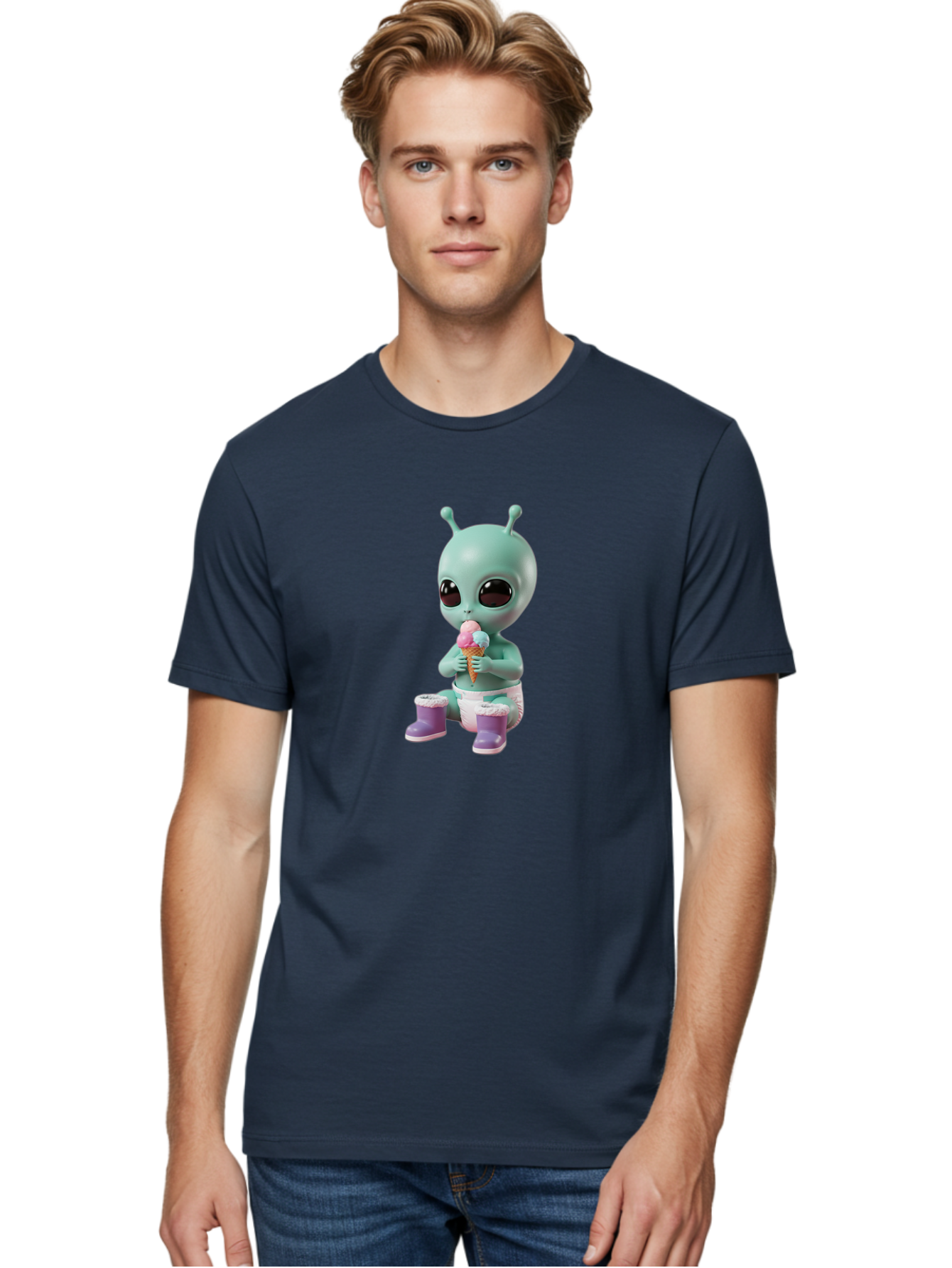 Alien-Eating-Ice-Cream Men'S Graphic Tee, 100% Cotton, Comfortable Casual Summer Wear, Machine Washable, Vintage Camera, Old Camera, Antique Camera, Black Camera, Classic Photography, Photography Equipment, Nostalgic Device, Film Camera, Baj916 8