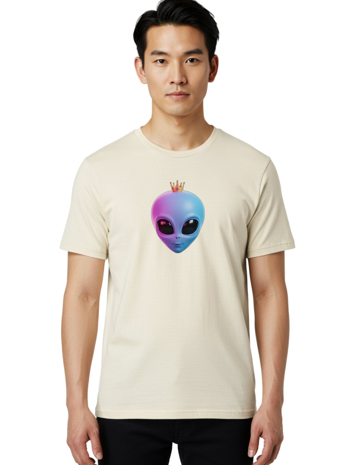 Alien-Head-With-Crown Men'S Graphic Tee, 100% Cotton, Comfortable Casual Summer Wear, Machine Washable, Vintage Camera, Old Camera, Antique Camera, Black Camera, Classic Photography, Photography Equipment, Nostalgic Device, Film Camera, Baj918 25