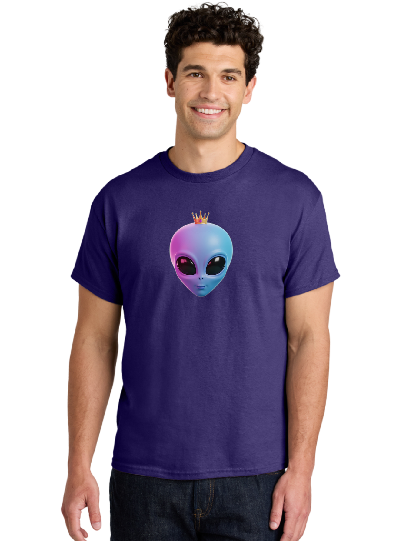 Alien-Head-With-Crown Men'S Graphic Tee, 100% Cotton, Comfortable Casual Summer Wear, Machine Washable, Vintage Camera, Old Camera, Antique Camera, Black Camera, Classic Photography, Photography Equipment, Nostalgic Device, Film Camera, Baj918