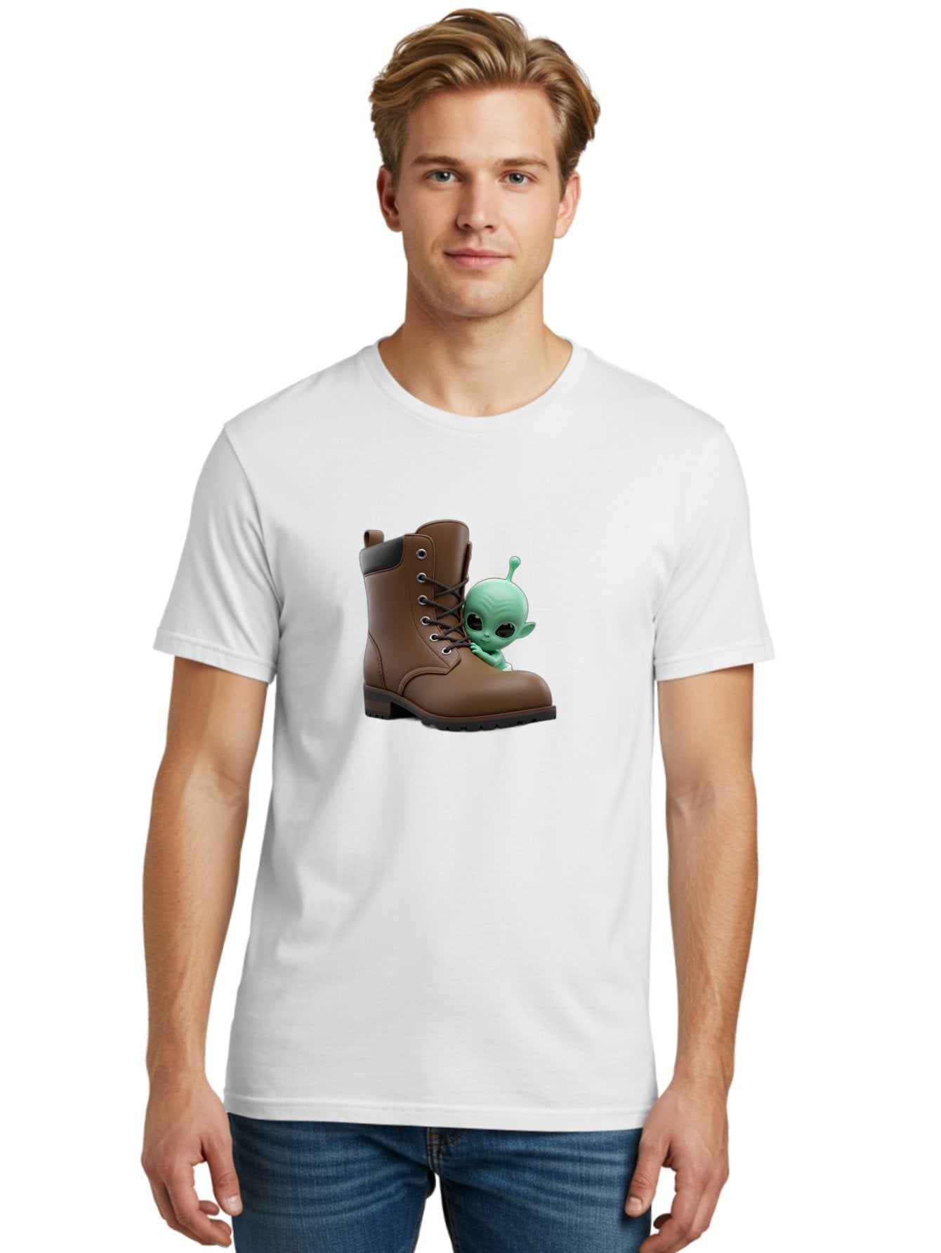 Alien-In-Boot Men'S Graphic Tee, 100% Cotton, Comfortable Casual Summer Wear, Machine Washable, Vintage Camera, Old Camera, Antique Camera, Black Camera, Classic Photography, Photography Equipment, Nostalgic Device, Film Camera, Camera Art Baj919 25