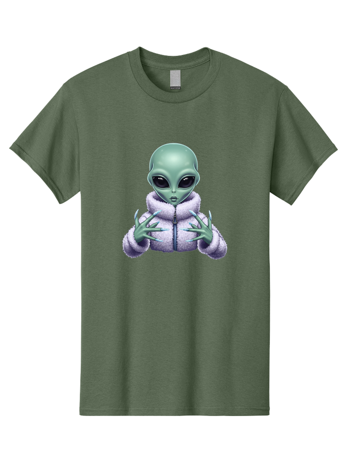 Alien-In-Sherpa-Jacket Men'S Graphic Tee, 100% Cotton, Comfortable Casual Summer Wear, Machine Washable, Vintage Camera, Old Camera, Antique Camera, Black Camera, Classic Photography, Photography Equipment, Nostalgic Device, Film Camera, Baj920 15
