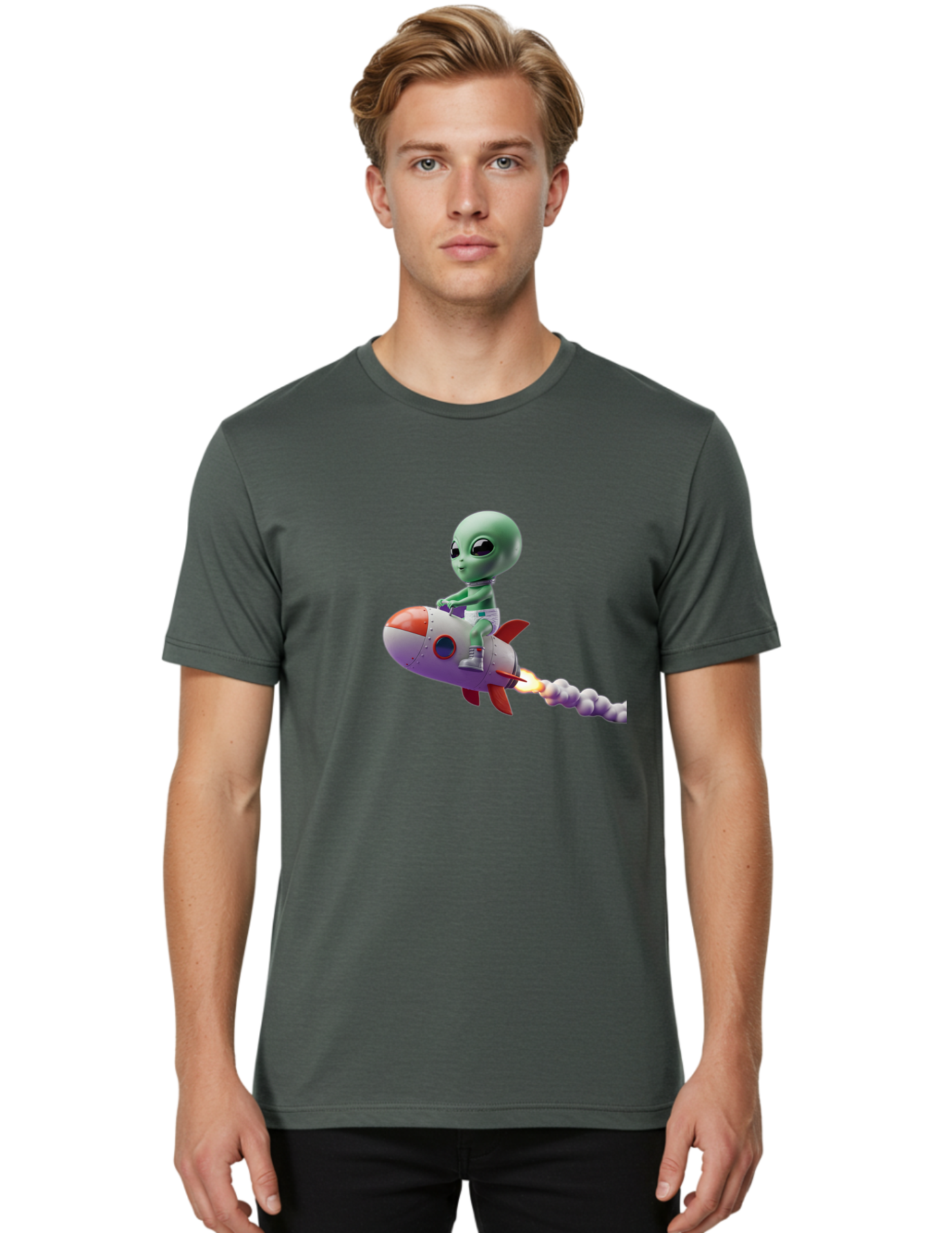 Alien-On-Rocket Men'S Graphic Tee, 100% Cotton, Comfortable Casual Summer Wear, Machine Washable, Vintage Camera, Old Camera, Antique Camera, Black Camera, Classic Photography, Photography Equipment, Nostalgic Device, Film Camera, Camera Art Baj922 8