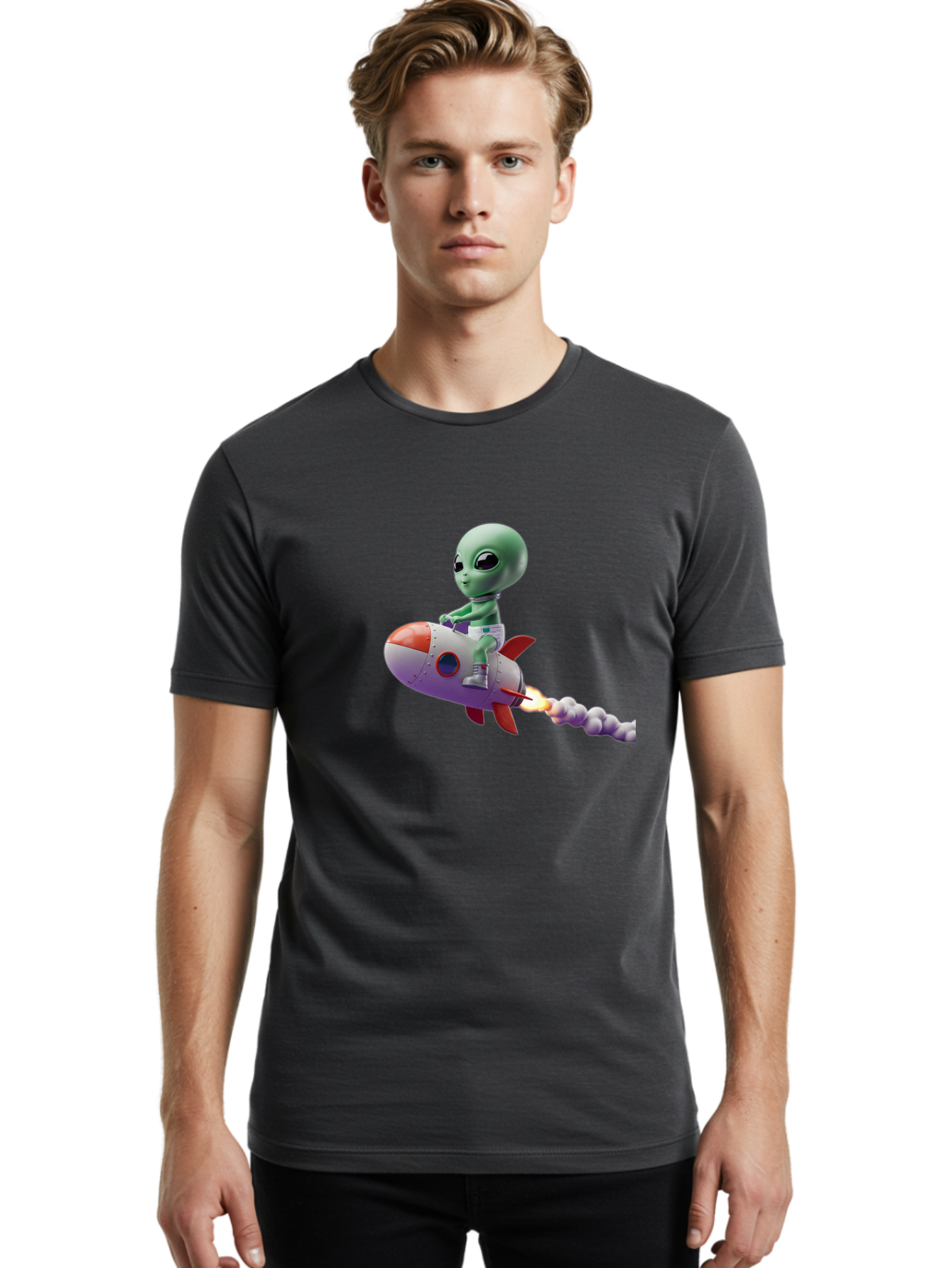 Alien-On-Rocket Men'S Graphic Tee, 100% Cotton, Comfortable Casual Summer Wear, Machine Washable, Vintage Camera, Old Camera, Antique Camera, Black Camera, Classic Photography, Photography Equipment, Nostalgic Device, Film Camera, Camera Art Baj922 12