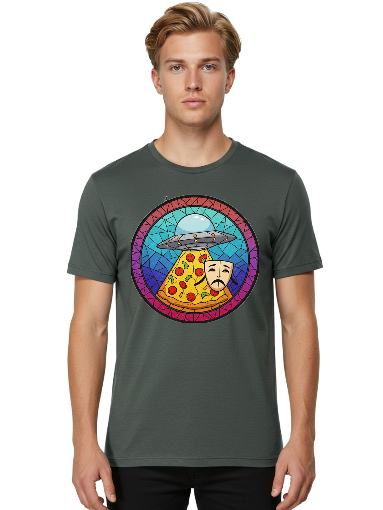Alien-Pizza Men'S Graphic Tee, 100% Cotton, Comfortable Casual Summer Wear, Machine Washable, Vintage Camera, Old Camera, Antique Camera, Black Camera, Classic Photography, Photography Equipment, Nostalgic Device, Film Camera, Camera Art Baj924 10
