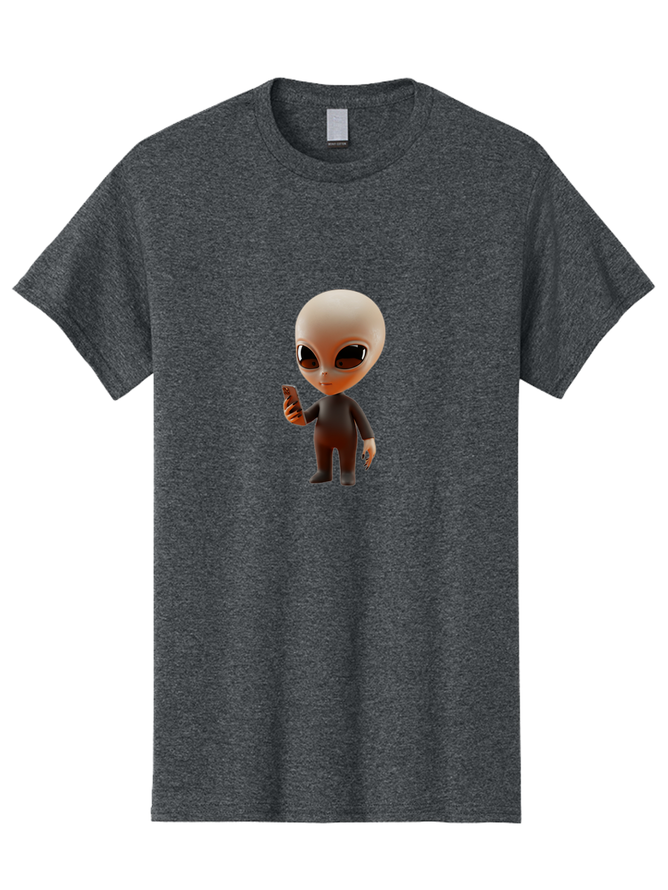 Alien-With-Smartphone Men'S Graphic Tee, 100% Cotton, Comfortable Casual Summer Wear, Machine Washable, Vintage Camera, Old Camera, Antique Camera, Black Camera, Classic Photography, Photography Equipment, Nostalgic Device, Film Camera, Baj927 25