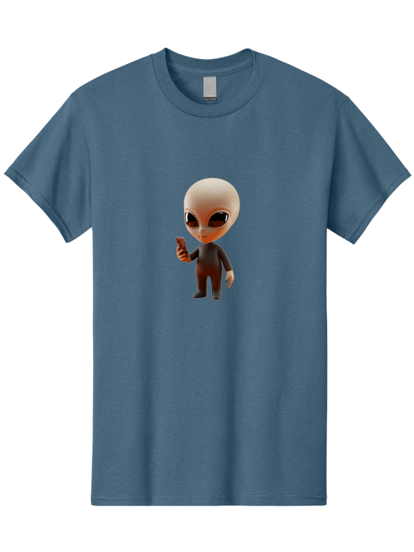 Alien-With-Smartphone Men'S Graphic Tee, 100% Cotton, Comfortable Casual Summer Wear, Machine Washable, Vintage Camera, Old Camera, Antique Camera, Black Camera, Classic Photography, Photography Equipment, Nostalgic Device, Film Camera, Baj927 3