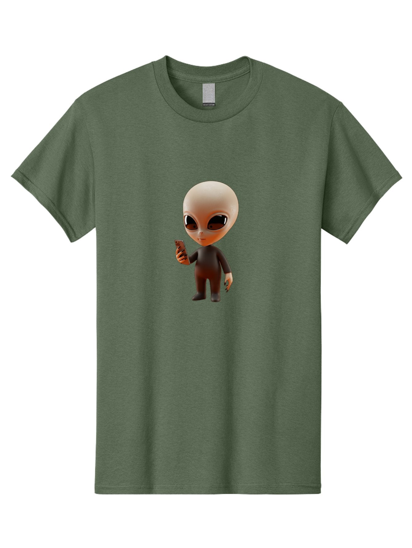 Alien-With-Smartphone Men'S Graphic Tee, 100% Cotton, Comfortable Casual Summer Wear, Machine Washable, Vintage Camera, Old Camera, Antique Camera, Black Camera, Classic Photography, Photography Equipment, Nostalgic Device, Film Camera, Baj927 10