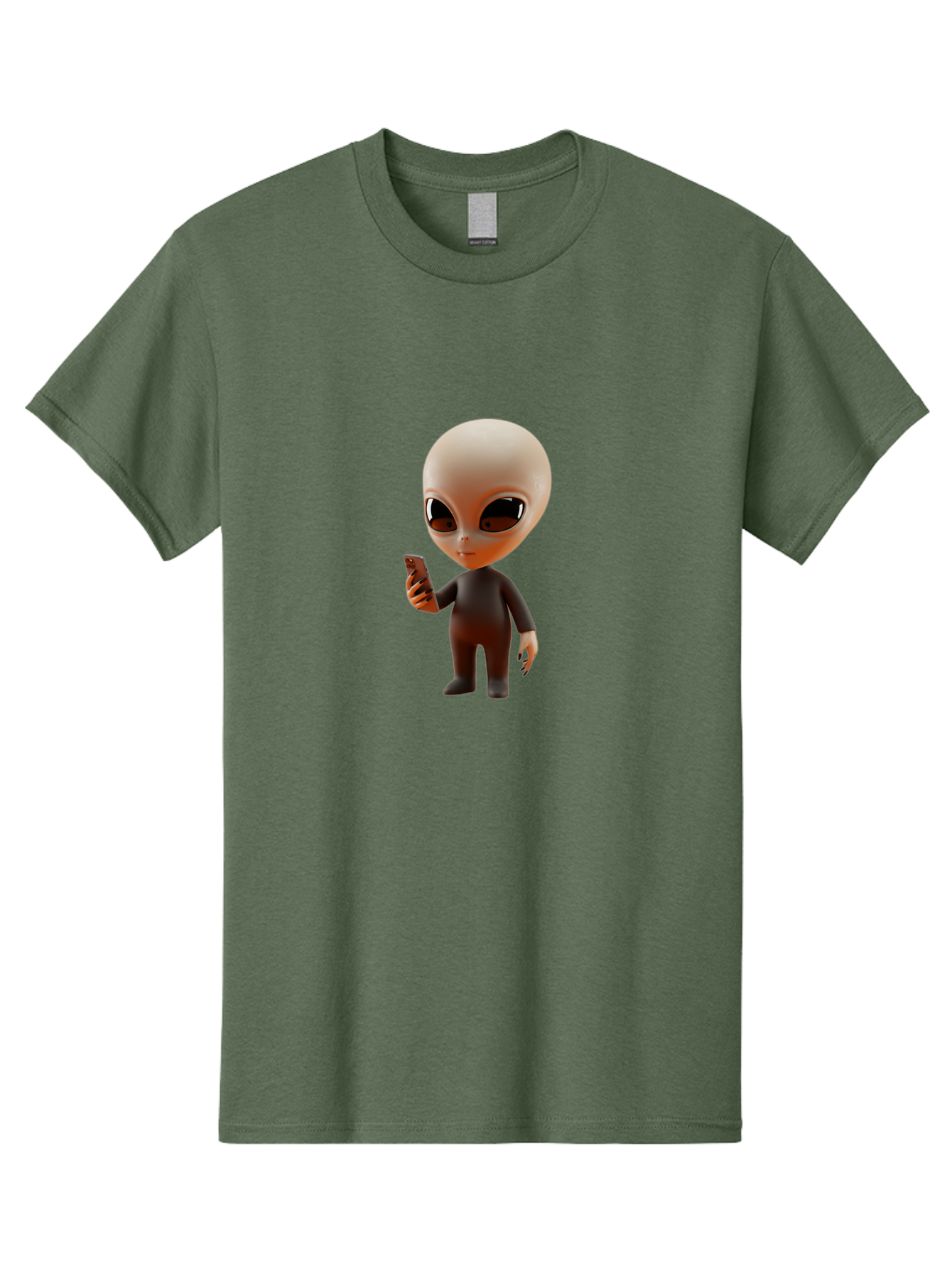 Alien-With-Smartphone Men'S Graphic Tee, 100% Cotton, Comfortable Casual Summer Wear, Machine Washable, Vintage Camera, Old Camera, Antique Camera, Black Camera, Classic Photography, Photography Equipment, Nostalgic Device, Film Camera, Baj927 27