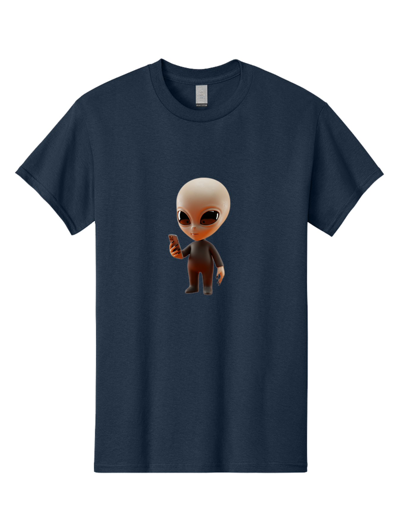 Alien-With-Smartphone Men'S Graphic Tee, 100% Cotton, Comfortable Casual Summer Wear, Machine Washable, Vintage Camera, Old Camera, Antique Camera, Black Camera, Classic Photography, Photography Equipment, Nostalgic Device, Film Camera, Baj927 23