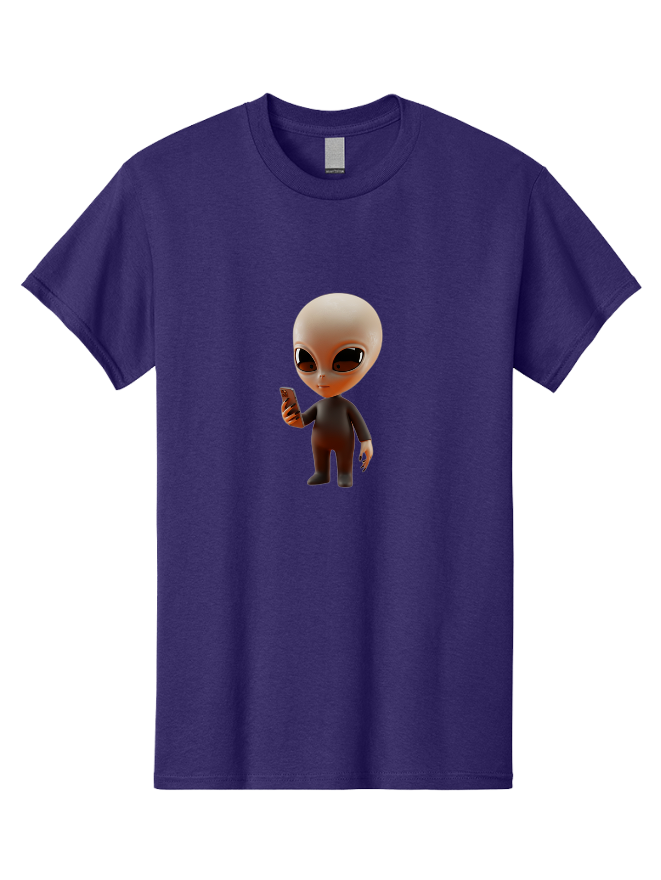 Alien-With-Smartphone Men'S Graphic Tee, 100% Cotton, Comfortable Casual Summer Wear, Machine Washable, Vintage Camera, Old Camera, Antique Camera, Black Camera, Classic Photography, Photography Equipment, Nostalgic Device, Film Camera, Baj927