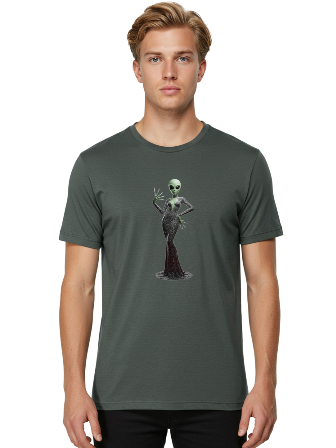 Alien-Woman-1 Men'S Graphic Tee, 100% Cotton, Comfortable Casual Summer Wear, Machine Washable, Vintage Camera, Old Camera, Antique Camera, Black Camera, Classic Photography, Photography Equipment, Nostalgic Device, Film Camera, Camera Art Baj928 28