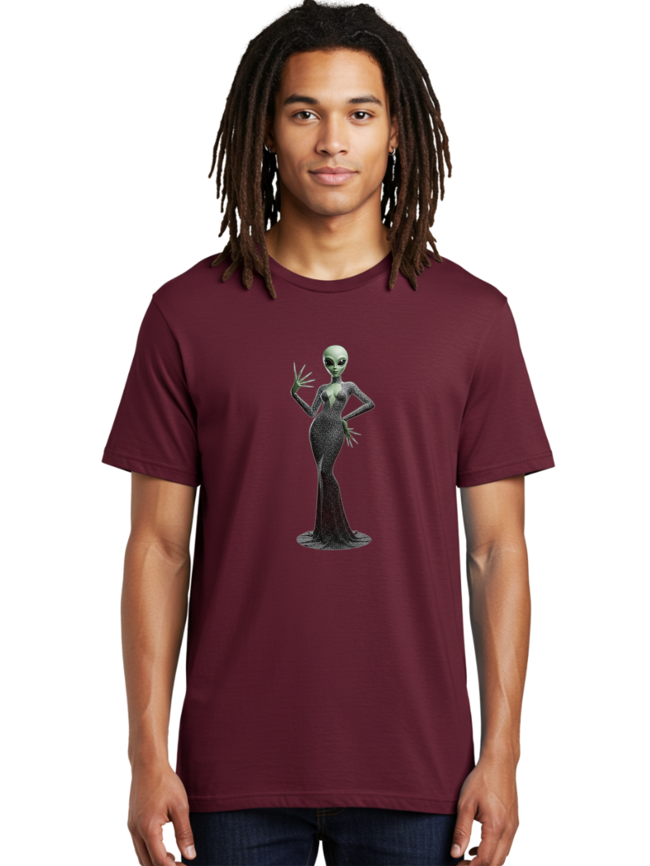 Alien-Woman-1 Men'S Graphic Tee, 100% Cotton, Comfortable Casual Summer Wear, Machine Washable, Vintage Camera, Old Camera, Antique Camera, Black Camera, Classic Photography, Photography Equipment, Nostalgic Device, Film Camera, Camera Art Baj928 8