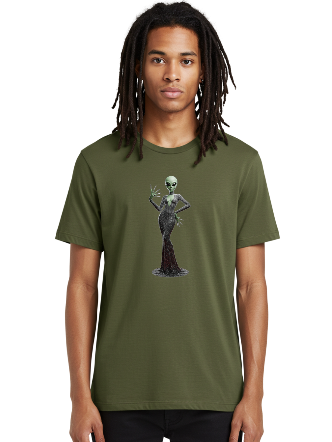 Alien-Woman-1 Men'S Graphic Tee, 100% Cotton, Comfortable Casual Summer Wear, Machine Washable, Vintage Camera, Old Camera, Antique Camera, Black Camera, Classic Photography, Photography Equipment, Nostalgic Device, Film Camera, Camera Art Baj928 10