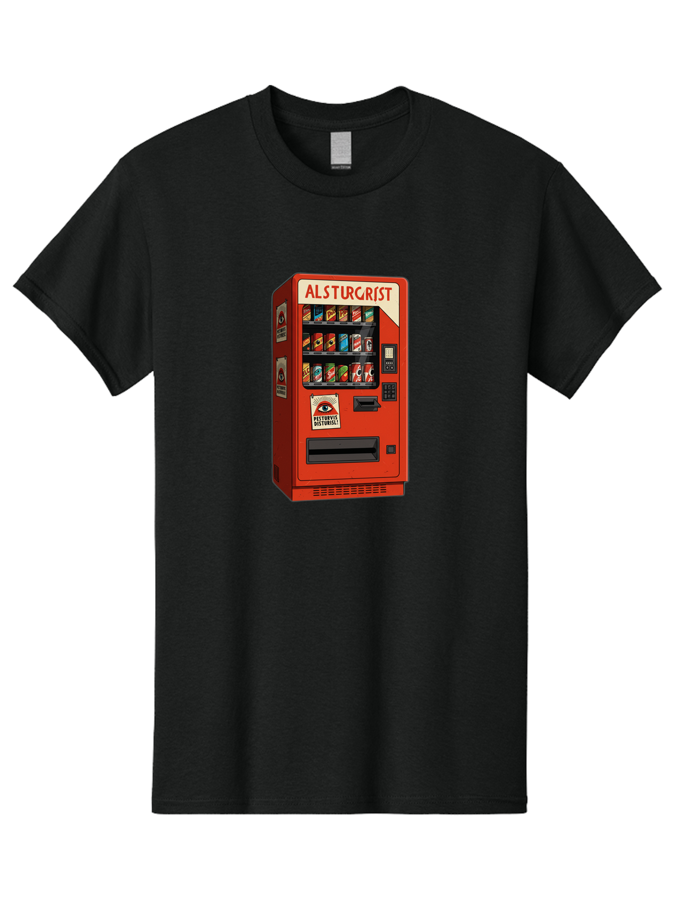 Alsturgrist-Vending-Machine Men'S Graphic Tee, 100% Cotton, Comfortable Casual Summer Wear, Machine Washable, Vintage Camera, Old Camera, Antique Camera, Black Camera, Classic Photography, Photography Equipment, Nostalgic Device, Film Camera, Baj933 15